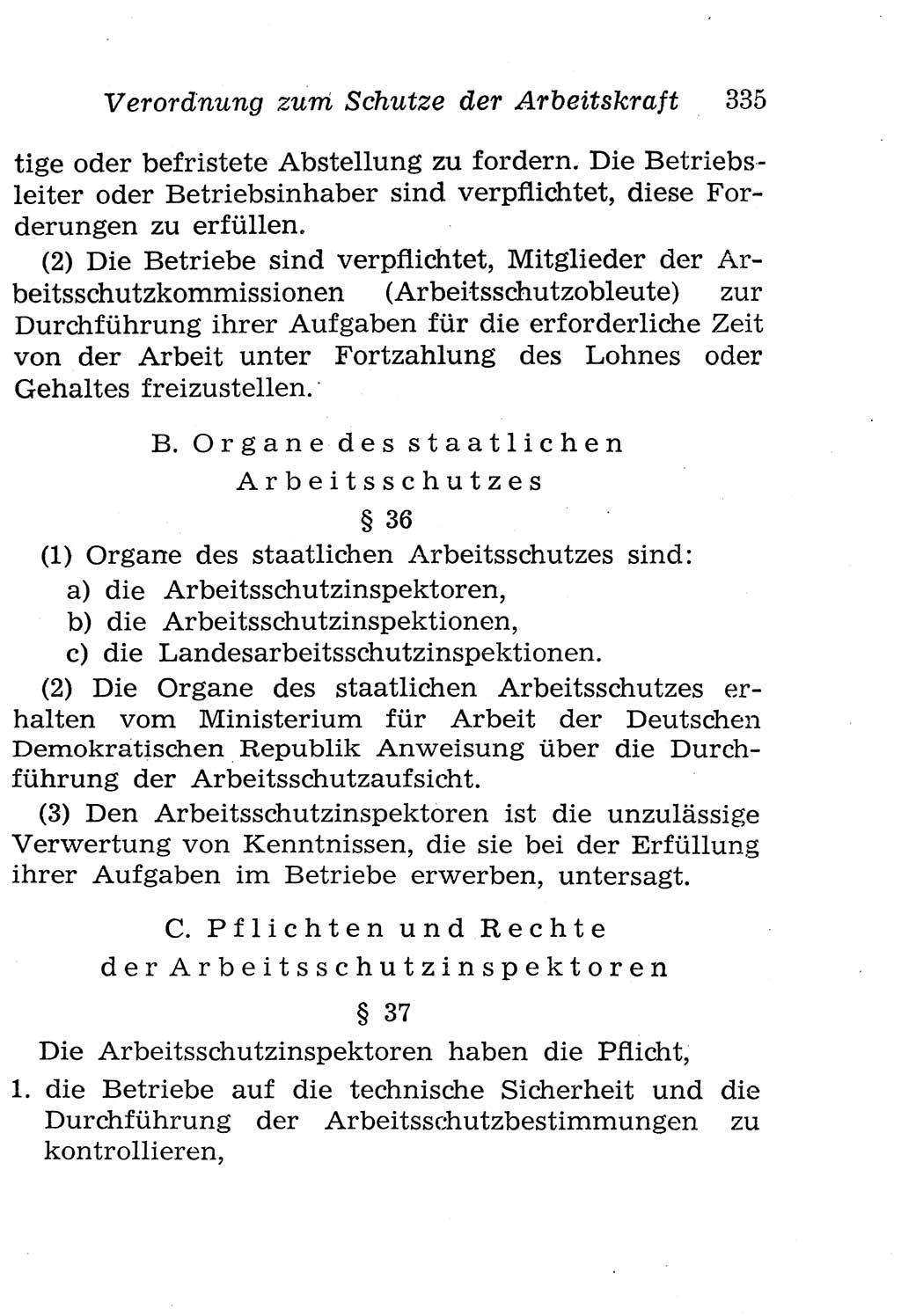 Strafgesetzbuch (StGB) und andere Strafgesetze [Deutsche Demokratische Republik (DDR)] 1958, Seite 335 (StGB Strafges. DDR 1958, S. 335)