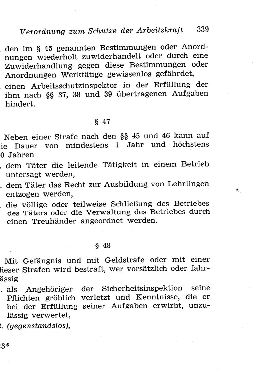 Strafgesetzbuch (StGB) und andere Strafgesetze [Deutsche Demokratische Republik (DDR)] 1958, Seite 339 (StGB Strafges. DDR 1958, S. 339)