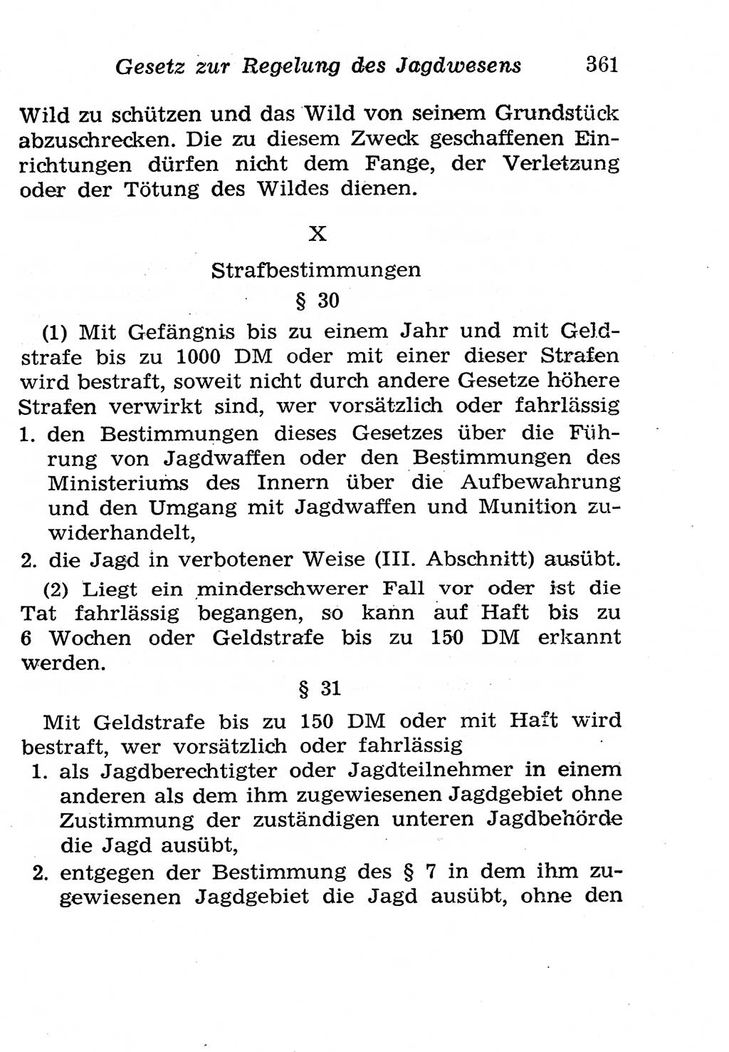 Strafgesetzbuch (StGB) und andere Strafgesetze [Deutsche Demokratische Republik (DDR)] 1958, Seite 361 (StGB Strafges. DDR 1958, S. 361)