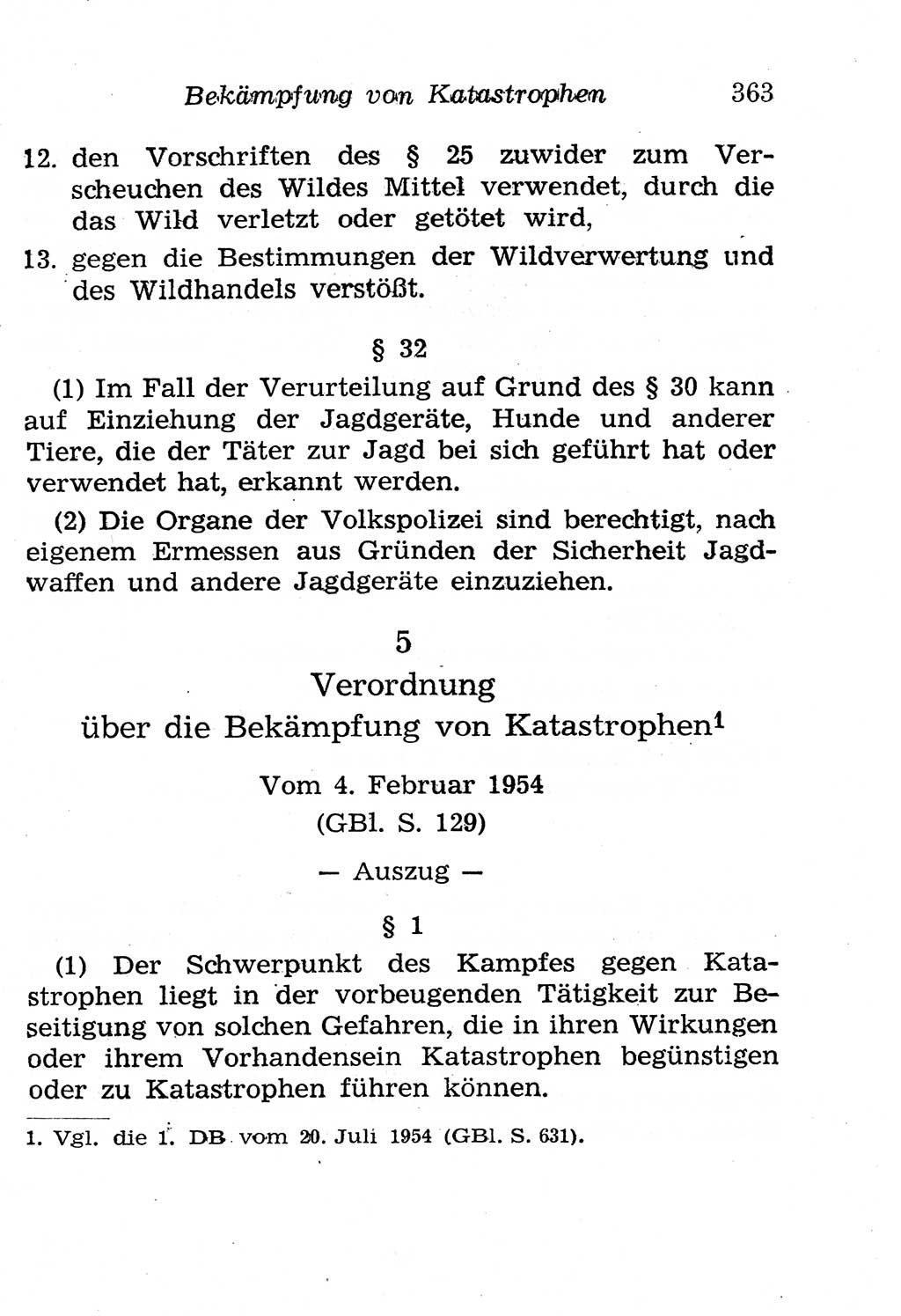 Strafgesetzbuch (StGB) und andere Strafgesetze [Deutsche Demokratische Republik (DDR)] 1958, Seite 363 (StGB Strafges. DDR 1958, S. 363)