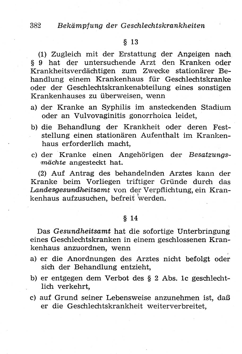 Strafgesetzbuch (StGB) und andere Strafgesetze [Deutsche Demokratische Republik (DDR)] 1958, Seite 382 (StGB Strafges. DDR 1958, S. 382)