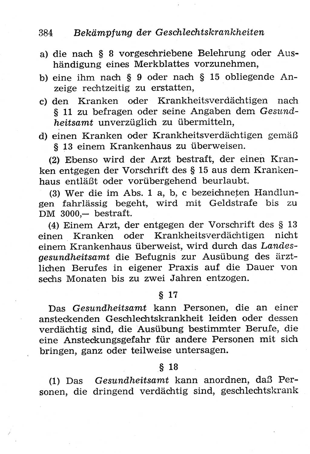 Strafgesetzbuch (StGB) und andere Strafgesetze [Deutsche Demokratische Republik (DDR)] 1958, Seite 384 (StGB Strafges. DDR 1958, S. 384)