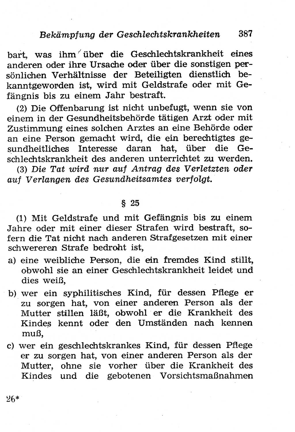 Strafgesetzbuch (StGB) und andere Strafgesetze [Deutsche Demokratische Republik (DDR)] 1958, Seite 387 (StGB Strafges. DDR 1958, S. 387)