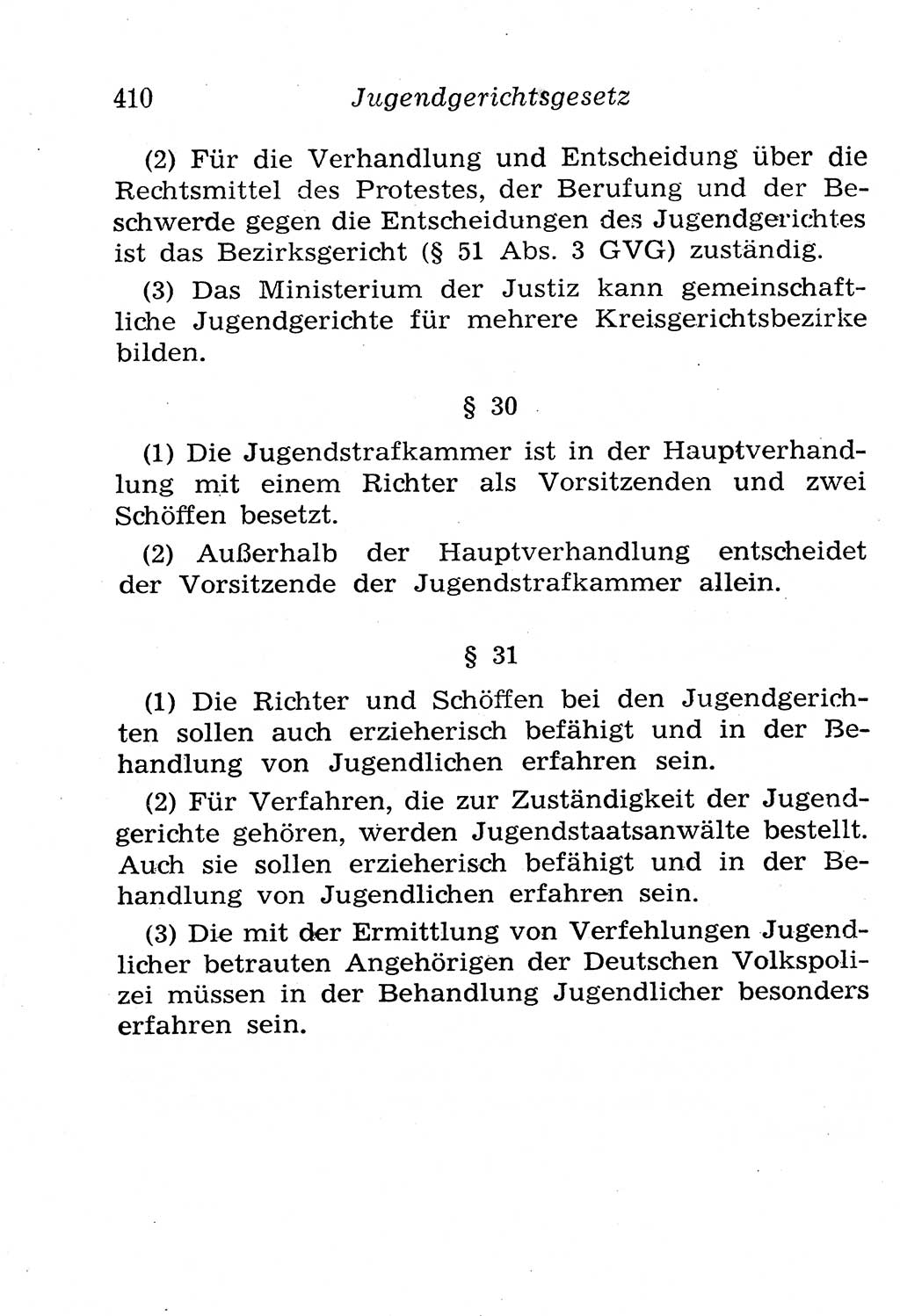 Strafgesetzbuch (StGB) und andere Strafgesetze [Deutsche Demokratische Republik (DDR)] 1958, Seite 410 (StGB Strafges. DDR 1958, S. 410)