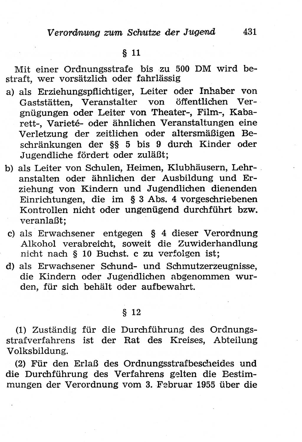 Strafgesetzbuch (StGB) und andere Strafgesetze [Deutsche Demokratische Republik (DDR)] 1958, Seite 431 (StGB Strafges. DDR 1958, S. 431)