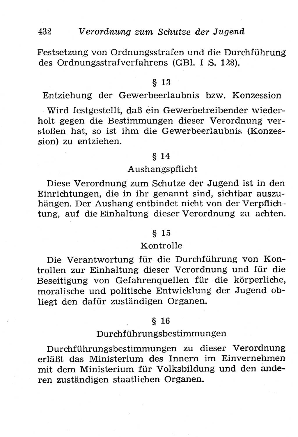 Strafgesetzbuch (StGB) und andere Strafgesetze [Deutsche Demokratische Republik (DDR)] 1958, Seite 432 (StGB Strafges. DDR 1958, S. 432)