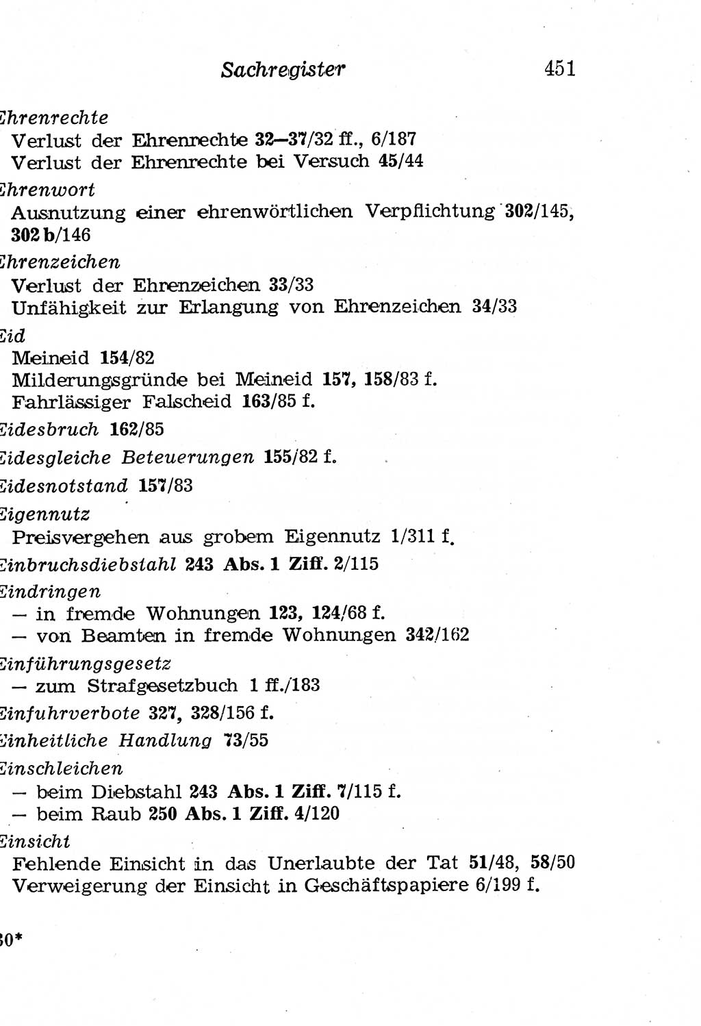 Strafgesetzbuch (StGB) und andere Strafgesetze [Deutsche Demokratische Republik (DDR)] 1958, Seite 451 (StGB Strafges. DDR 1958, S. 451)