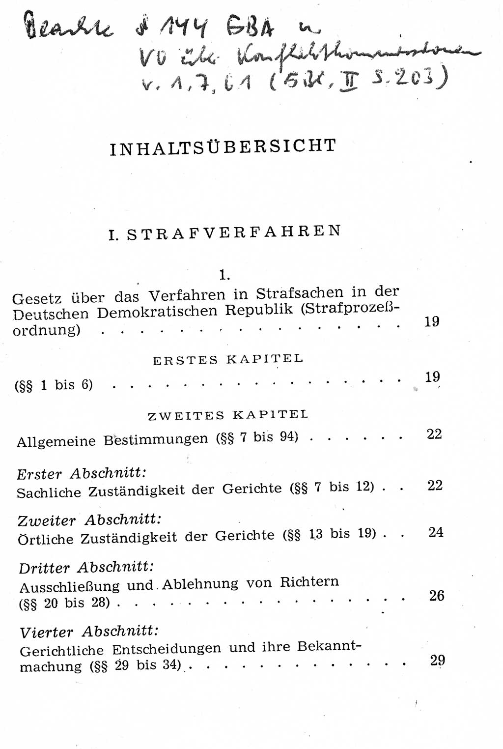 Strafprozeßordnung (StPO), Gerichtsverfassungsgesetz (GVG), Staatsanwaltsgesetz (StAG), Jugendgerichtsgesetz (JGG) und Strafregistergesetz (StRegG) [Deutsche Demokratische Republik (DDR)] 1958, Seite 7 (StPO GVG StAG JGG StRegG DDR 1958, S. 7)
