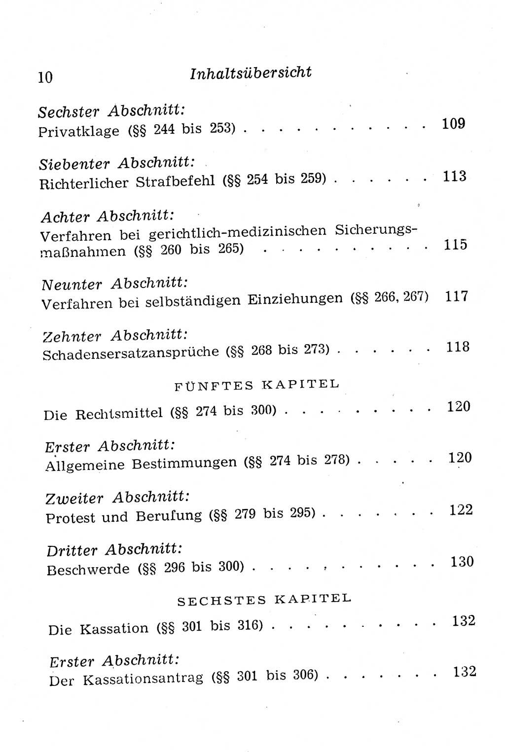 Strafprozeßordnung (StPO), Gerichtsverfassungsgesetz (GVG), Staatsanwaltsgesetz (StAG), Jugendgerichtsgesetz (JGG) und Strafregistergesetz (StRegG) [Deutsche Demokratische Republik (DDR)] 1958, Seite 10 (StPO GVG StAG JGG StRegG DDR 1958, S. 10)