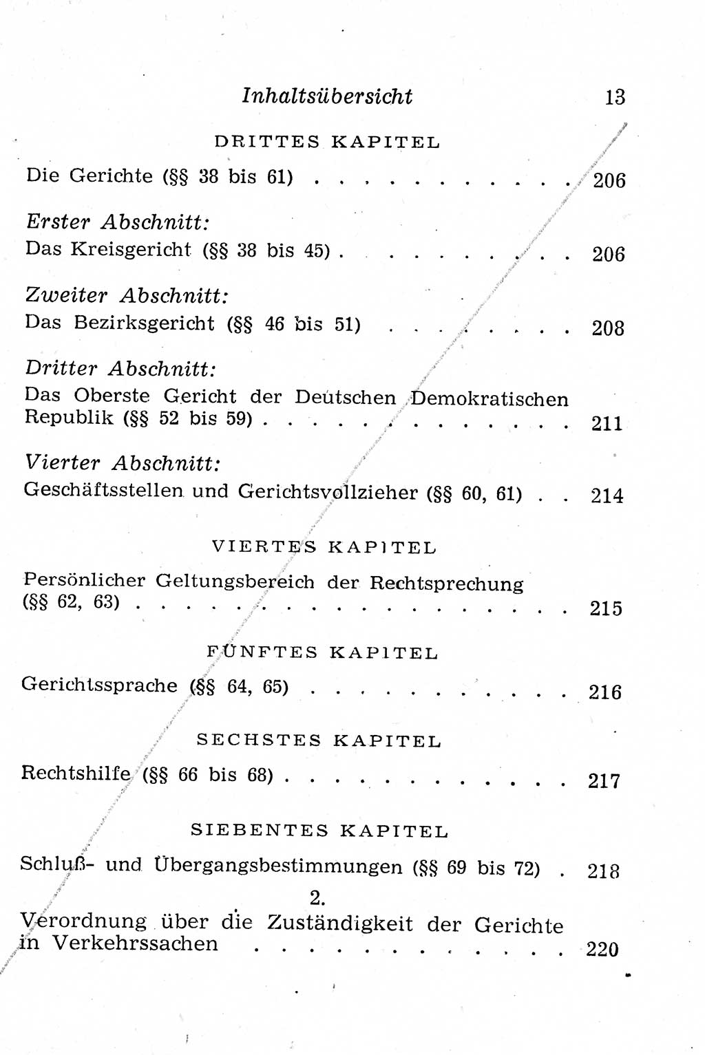 Strafprozeßordnung (StPO), Gerichtsverfassungsgesetz (GVG), Staatsanwaltsgesetz (StAG), Jugendgerichtsgesetz (JGG) und Strafregistergesetz (StRegG) [Deutsche Demokratische Republik (DDR)] 1958, Seite 13 (StPO GVG StAG JGG StRegG DDR 1958, S. 13)