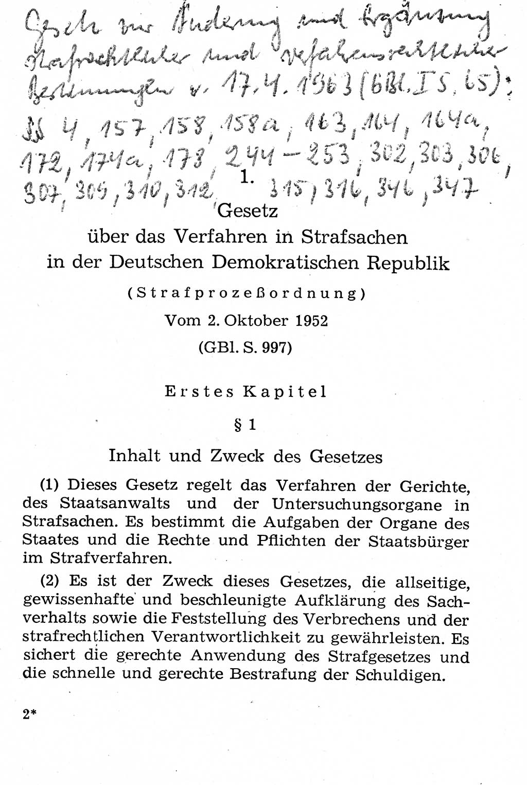 Strafprozeßordnung (StPO), Gerichtsverfassungsgesetz (GVG), Staatsanwaltsgesetz (StAG), Jugendgerichtsgesetz (JGG) und Strafregistergesetz (StRegG) [Deutsche Demokratische Republik (DDR)] 1958, Seite 19 (StPO GVG StAG JGG StRegG DDR 1958, S. 19)