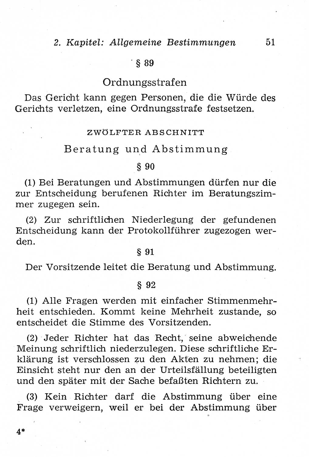 Strafprozeßordnung (StPO), Gerichtsverfassungsgesetz (GVG), Staatsanwaltsgesetz (StAG), Jugendgerichtsgesetz (JGG) und Strafregistergesetz (StRegG) [Deutsche Demokratische Republik (DDR)] 1958, Seite 51 (StPO GVG StAG JGG StRegG DDR 1958, S. 51)
