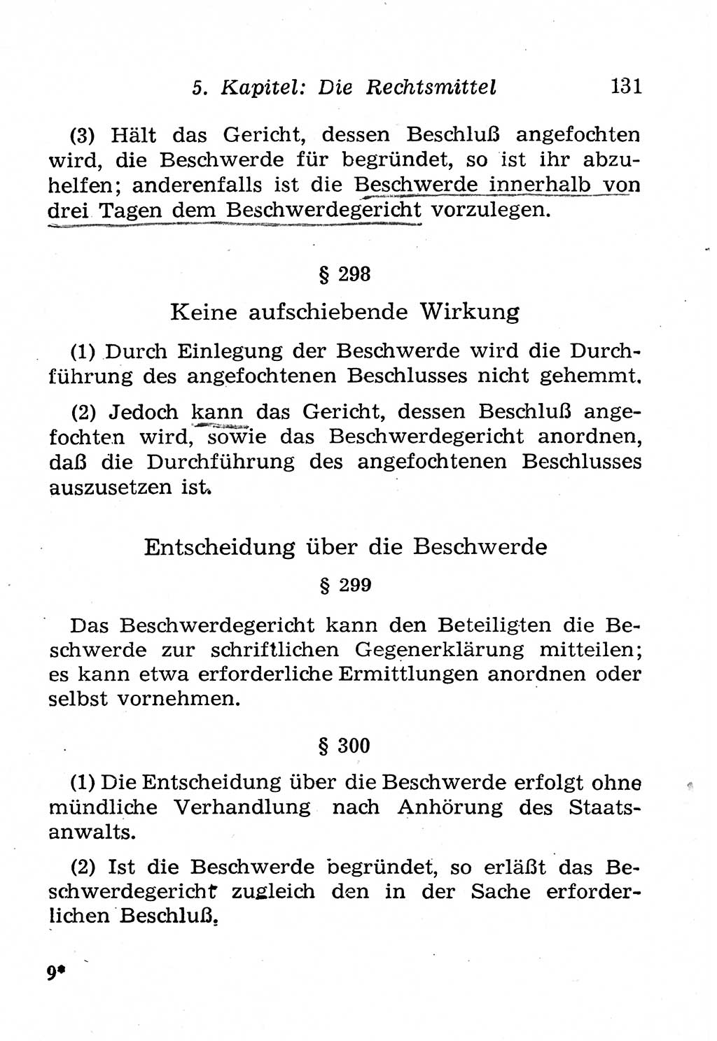 Strafprozeßordnung (StPO), Gerichtsverfassungsgesetz (GVG), Staatsanwaltsgesetz (StAG), Jugendgerichtsgesetz (JGG) und Strafregistergesetz (StRegG) [Deutsche Demokratische Republik (DDR)] 1958, Seite 131 (StPO GVG StAG JGG StRegG DDR 1958, S. 131)