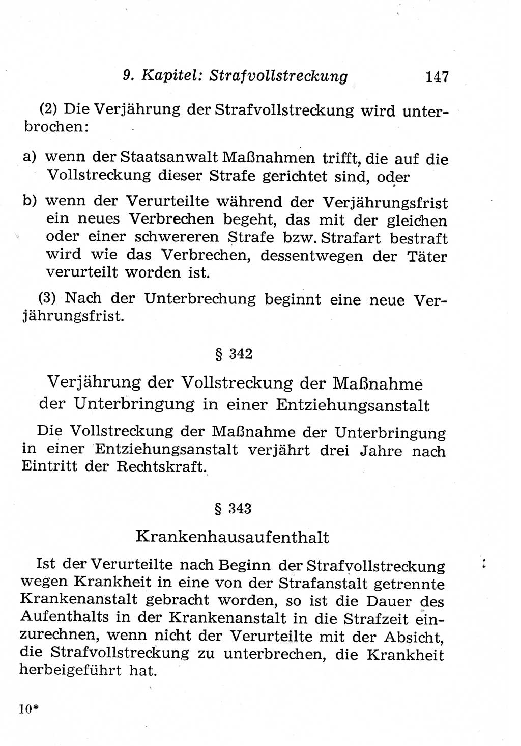 Strafprozeßordnung (StPO), Gerichtsverfassungsgesetz (GVG), Staatsanwaltsgesetz (StAG), Jugendgerichtsgesetz (JGG) und Strafregistergesetz (StRegG) [Deutsche Demokratische Republik (DDR)] 1958, Seite 147 (StPO GVG StAG JGG StRegG DDR 1958, S. 147)