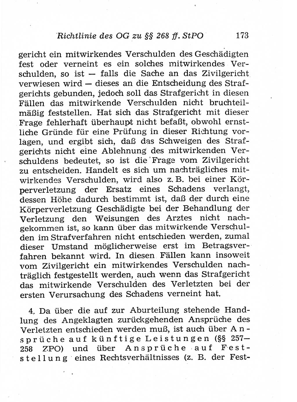 Strafprozeßordnung (StPO), Gerichtsverfassungsgesetz (GVG), Staatsanwaltsgesetz (StAG), Jugendgerichtsgesetz (JGG) und Strafregistergesetz (StRegG) [Deutsche Demokratische Republik (DDR)] 1958, Seite 173 (StPO GVG StAG JGG StRegG DDR 1958, S. 173)