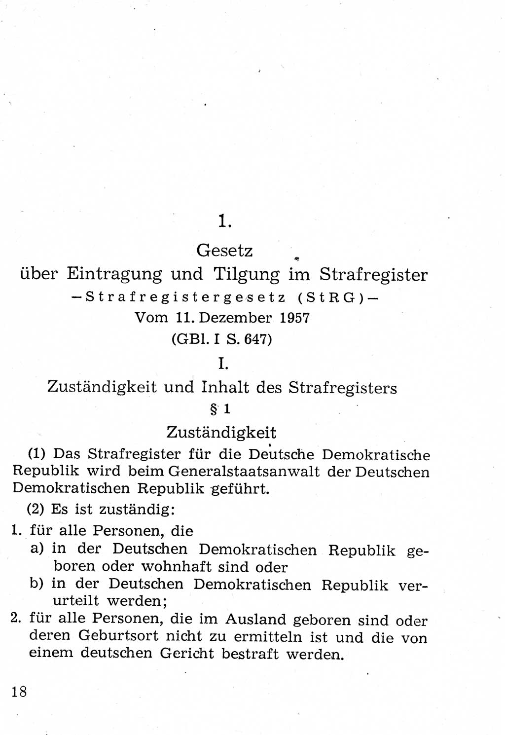 Strafprozeßordnung (StPO), Gerichtsverfassungsgesetz (GVG), Staatsanwaltsgesetz (StAG), Jugendgerichtsgesetz (JGG) und Strafregistergesetz (StRegG) [Deutsche Demokratische Republik (DDR)] 1958, Seite 273 (StPO GVG StAG JGG StRegG DDR 1958, S. 273)