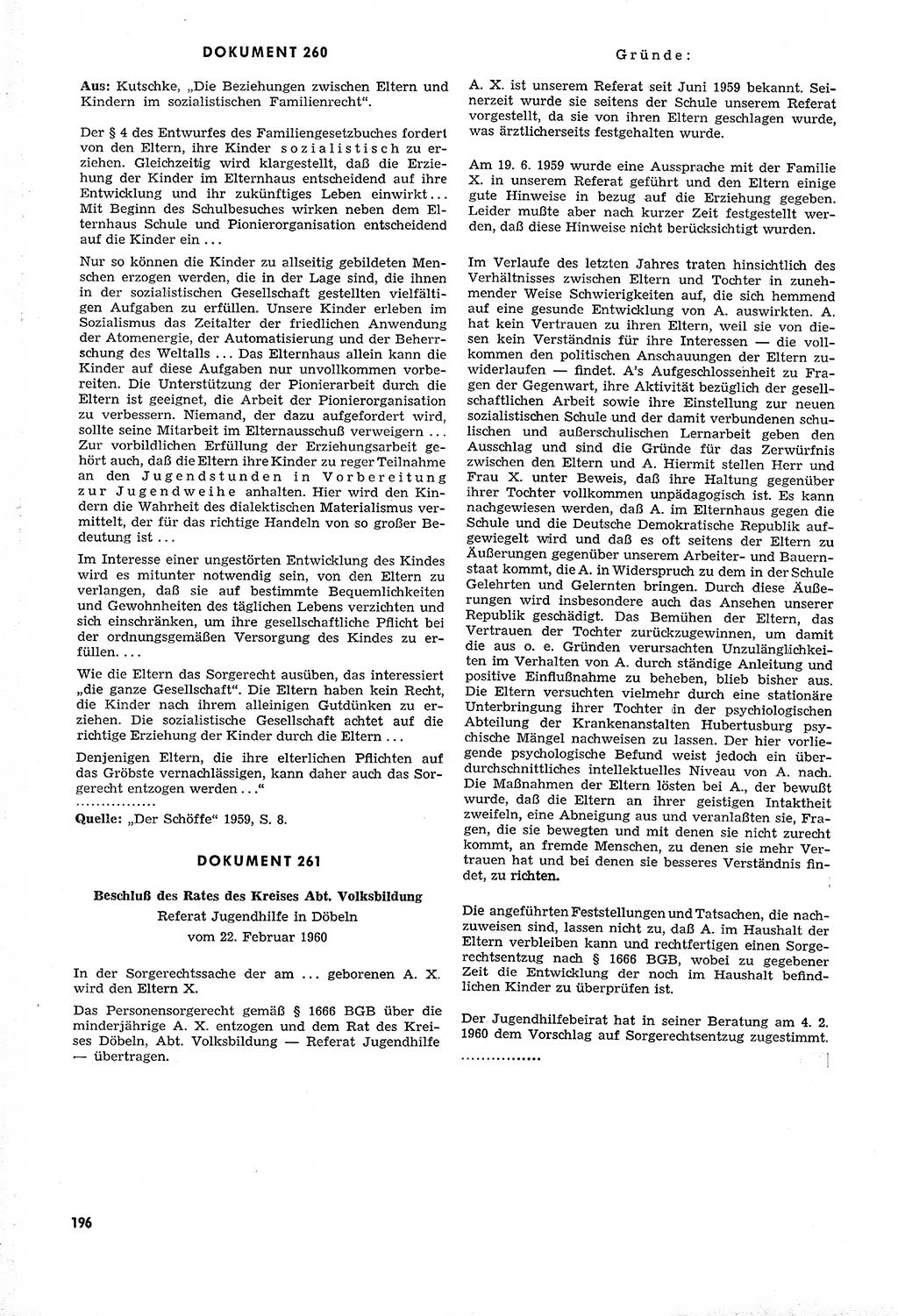 Unrecht als System, Dokumente über planmäßige Rechtsverletzungen in der Sowjetzone Deutschlands, zusammengestellt vom Untersuchungsausschuß Freiheitlicher Juristen (UFJ), Teil Ⅳ 1958-1961, herausgegeben vom Bundesministerium für gesamtdeutsche Fragen, Bonn und Berlin 1962, Seite 196 (Unr. Syst. 1958-1961, S. 196)