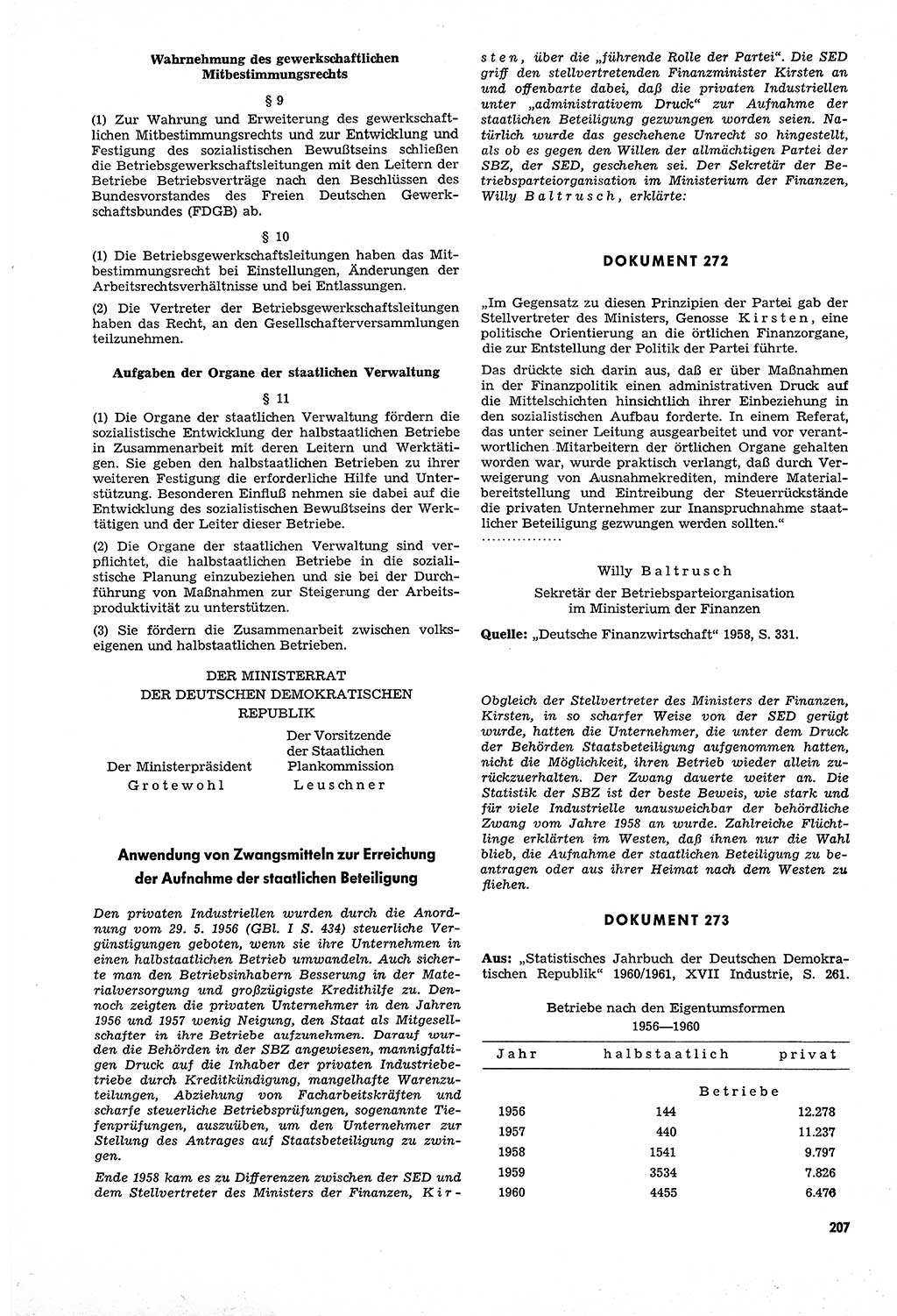 Unrecht als System, Dokumente über planmäßige Rechtsverletzungen in der Sowjetzone Deutschlands, zusammengestellt vom Untersuchungsausschuß Freiheitlicher Juristen (UFJ), Teil Ⅳ 1958-1961, herausgegeben vom Bundesministerium für gesamtdeutsche Fragen, Bonn und Berlin 1962, Seite 207 (Unr. Syst. 1958-1961, S. 207)