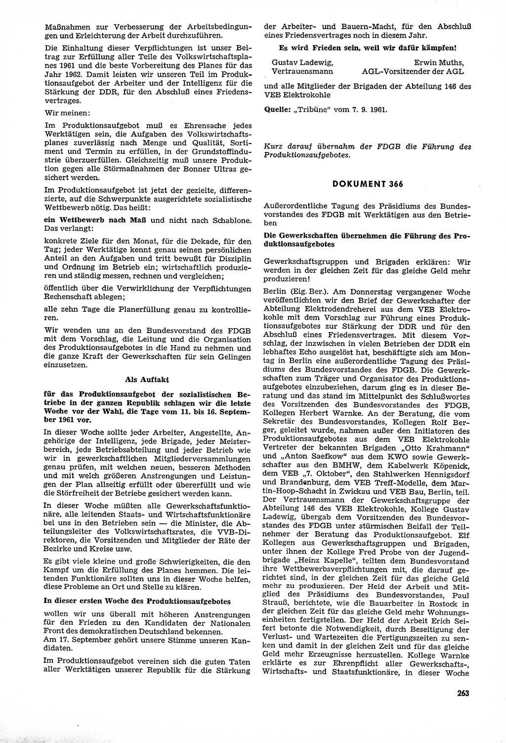 Unrecht als System, Dokumente über planmäßige Rechtsverletzungen in der Sowjetzone Deutschlands, zusammengestellt vom Untersuchungsausschuß Freiheitlicher Juristen (UFJ), Teil Ⅳ 1958-1961, herausgegeben vom Bundesministerium für gesamtdeutsche Fragen, Bonn und Berlin 1962, Seite 263 (Unr. Syst. 1958-1961, S. 263)