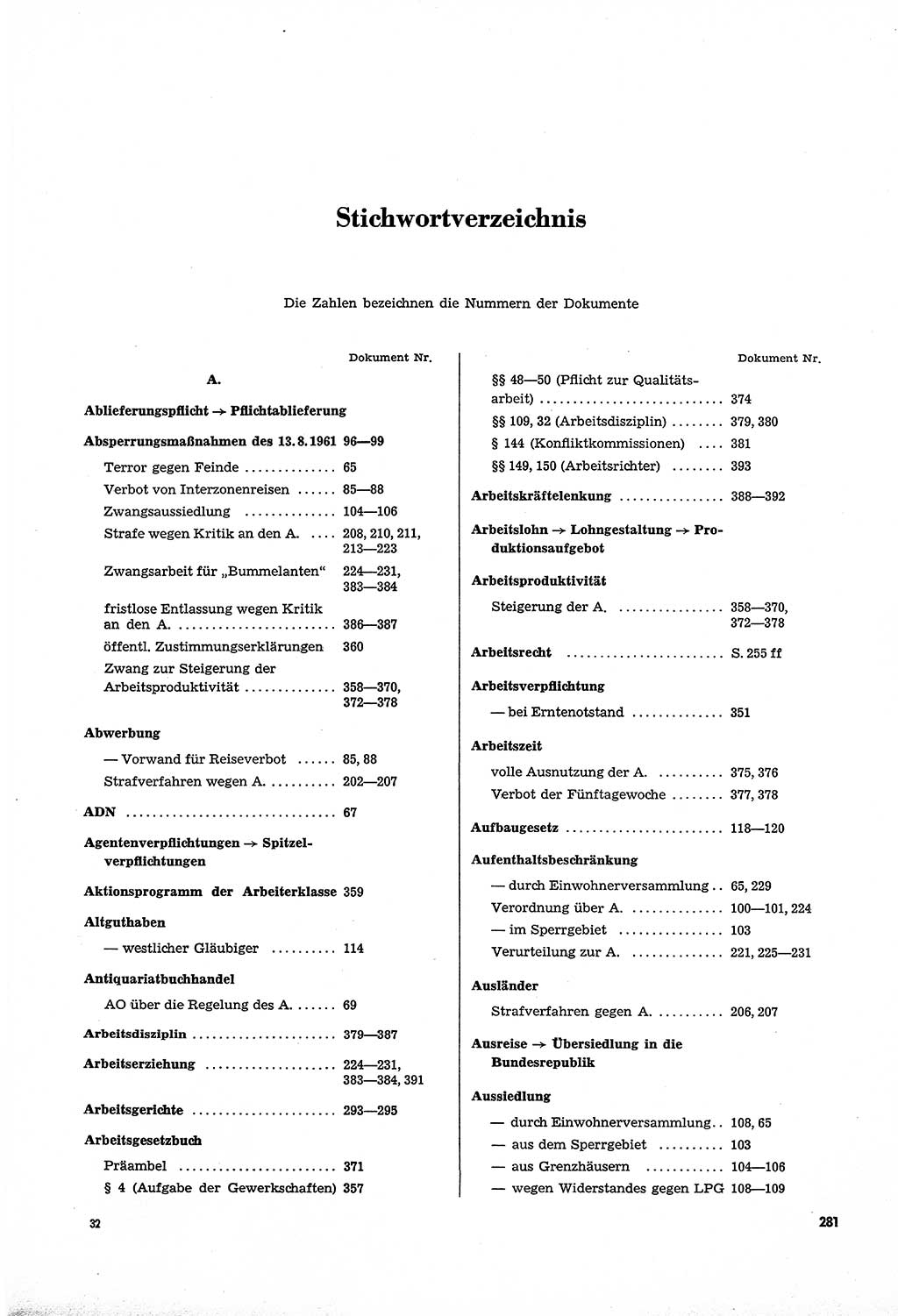 Unrecht als System, Dokumente über planmäßige Rechtsverletzungen in der Sowjetzone Deutschlands, zusammengestellt vom Untersuchungsausschuß Freiheitlicher Juristen (UFJ), Teil Ⅳ 1958-1961, herausgegeben vom Bundesministerium für gesamtdeutsche Fragen, Bonn und Berlin 1962, Seite 281 (Unr. Syst. 1958-1961, S. 281)