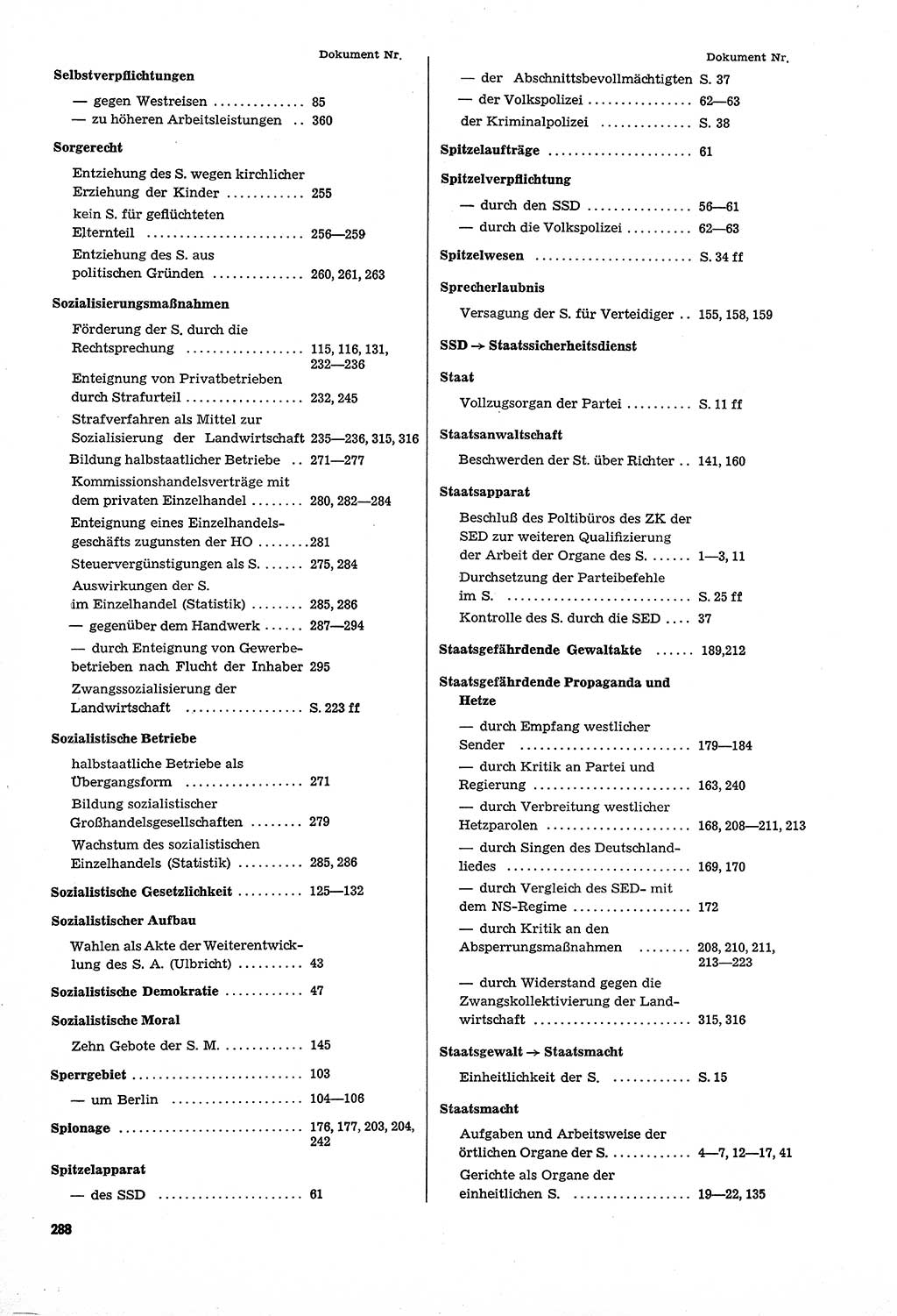 Unrecht als System, Dokumente über planmäßige Rechtsverletzungen in der Sowjetzone Deutschlands, zusammengestellt vom Untersuchungsausschuß Freiheitlicher Juristen (UFJ), Teil Ⅳ 1958-1961, herausgegeben vom Bundesministerium für gesamtdeutsche Fragen, Bonn und Berlin 1962, Seite 288 (Unr. Syst. 1958-1961, S. 288)