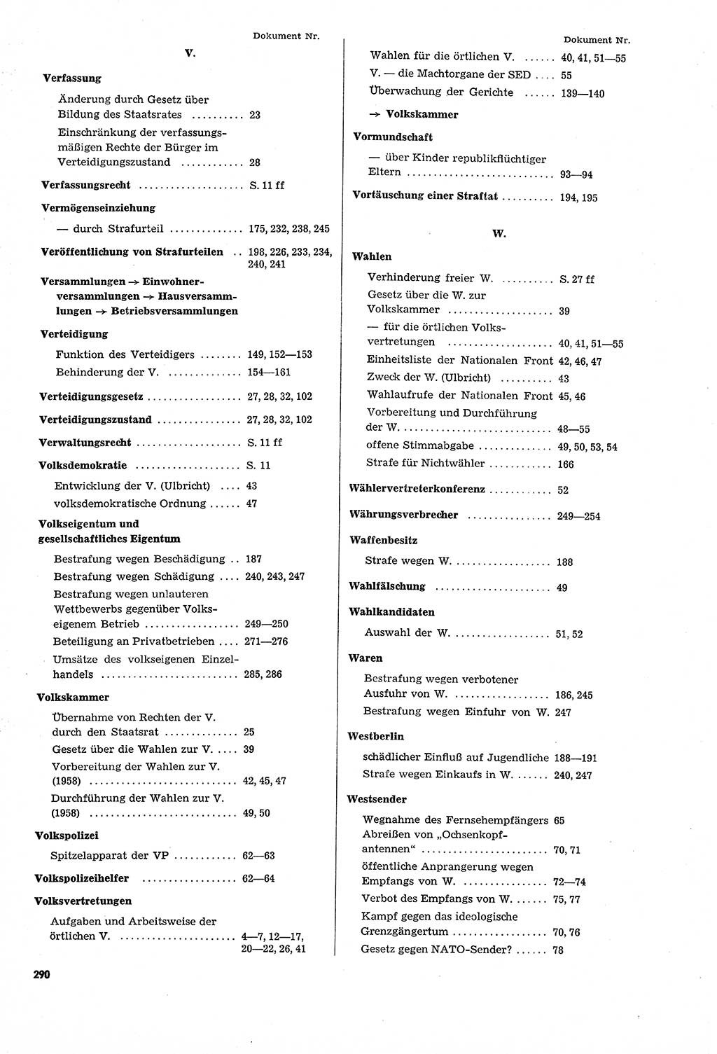 Unrecht als System, Dokumente über planmäßige Rechtsverletzungen in der Sowjetzone Deutschlands, zusammengestellt vom Untersuchungsausschuß Freiheitlicher Juristen (UFJ), Teil Ⅳ 1958-1961, herausgegeben vom Bundesministerium für gesamtdeutsche Fragen, Bonn und Berlin 1962, Seite 290 (Unr. Syst. 1958-1961, S. 290)