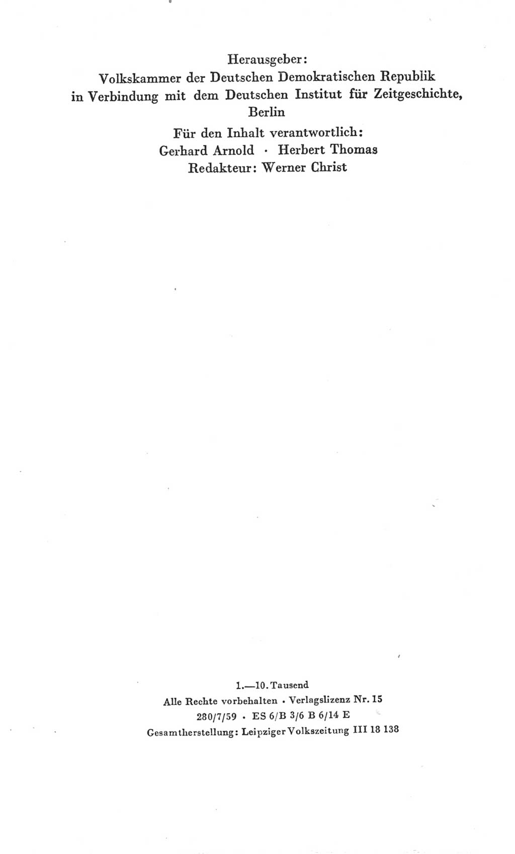 Handbuch der Volkskammer (VK) der Deutschen Demokratischen Republik (DDR), 3. Wahlperiode 1958-1963, Seite 4 (Hdb. VK. DDR 3. WP. 1958-1963, S. 4)