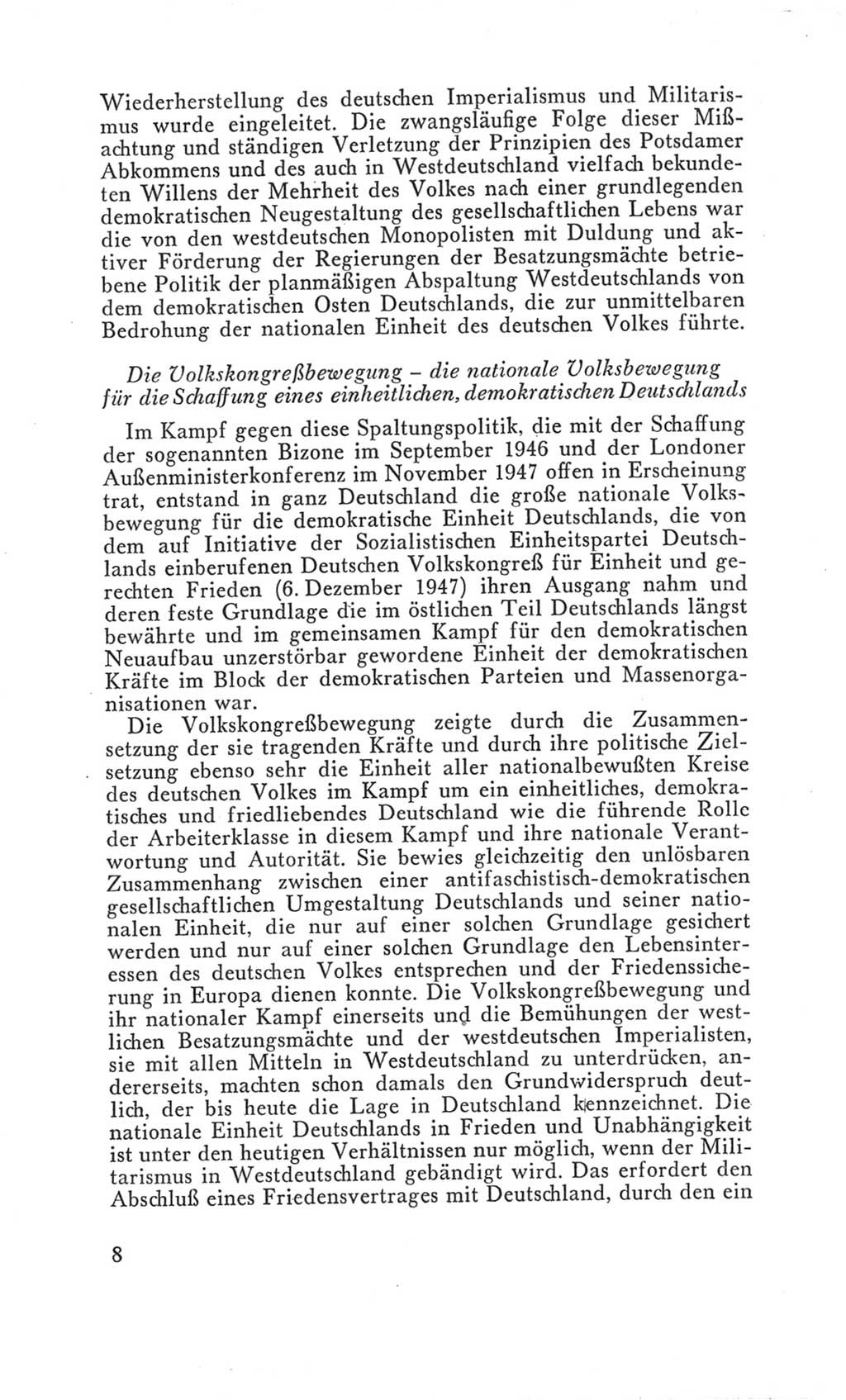 Handbuch der Volkskammer (VK) der Deutschen Demokratischen Republik (DDR), 3. Wahlperiode 1958-1963, Seite 8 (Hdb. VK. DDR 3. WP. 1958-1963, S. 8)