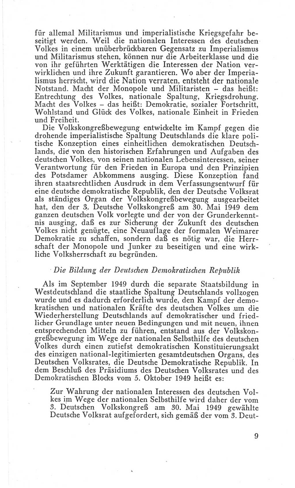 Handbuch der Volkskammer (VK) der Deutschen Demokratischen Republik (DDR), 3. Wahlperiode 1958-1963, Seite 9 (Hdb. VK. DDR 3. WP. 1958-1963, S. 9)