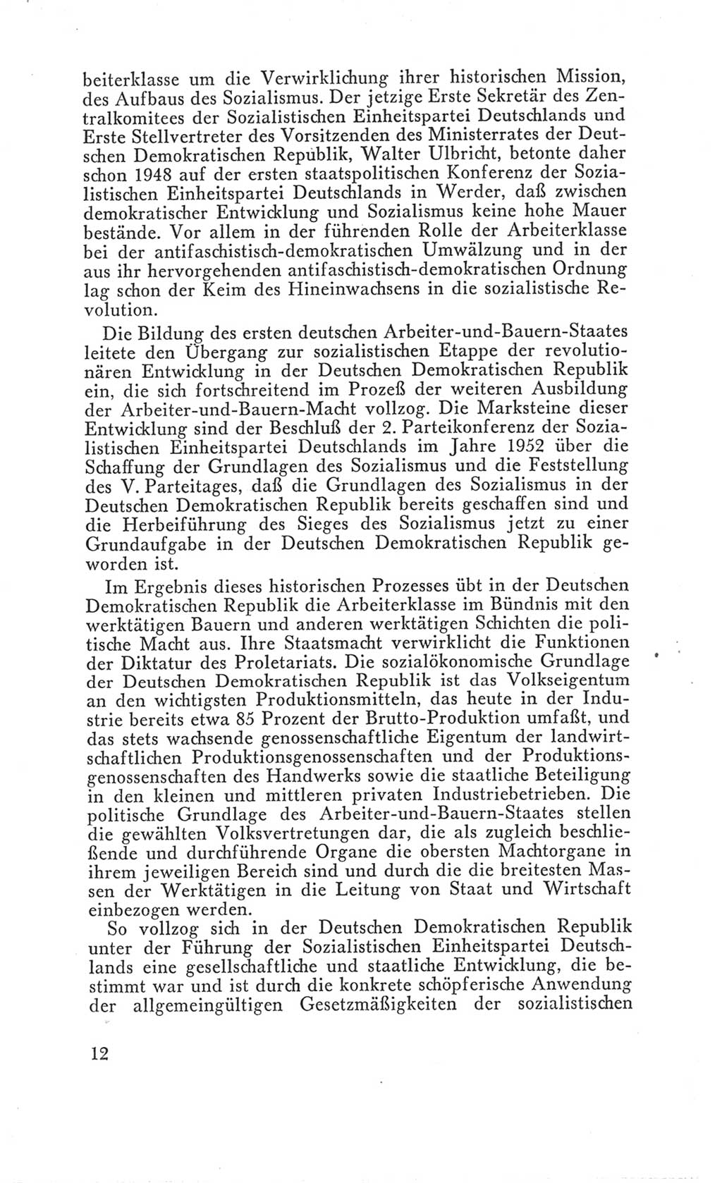 Handbuch der Volkskammer (VK) der Deutschen Demokratischen Republik (DDR), 3. Wahlperiode 1958-1963, Seite 12 (Hdb. VK. DDR 3. WP. 1958-1963, S. 12)