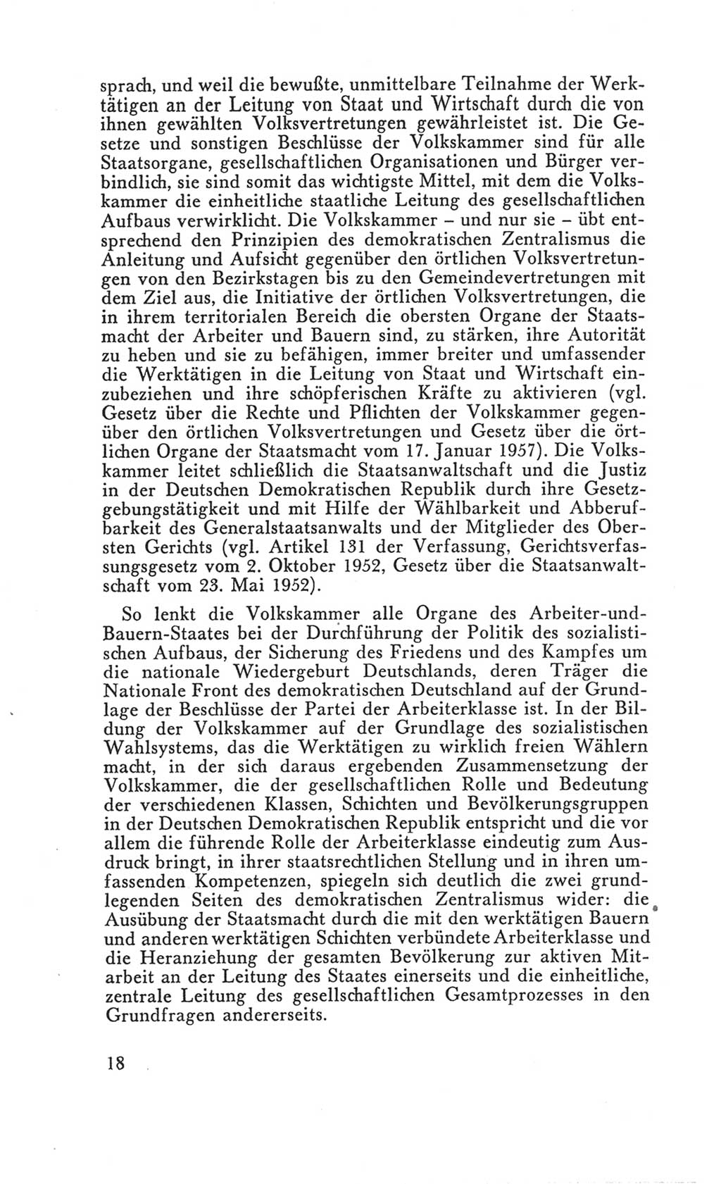 Handbuch der Volkskammer (VK) der Deutschen Demokratischen Republik (DDR), 3. Wahlperiode 1958-1963, Seite 18 (Hdb. VK. DDR 3. WP. 1958-1963, S. 18)
