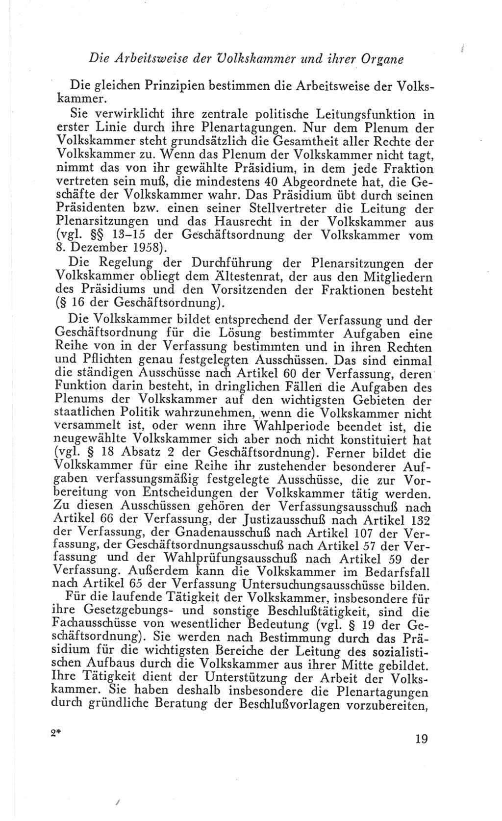 Handbuch der Volkskammer (VK) der Deutschen Demokratischen Republik (DDR), 3. Wahlperiode 1958-1963, Seite 19 (Hdb. VK. DDR 3. WP. 1958-1963, S. 19)