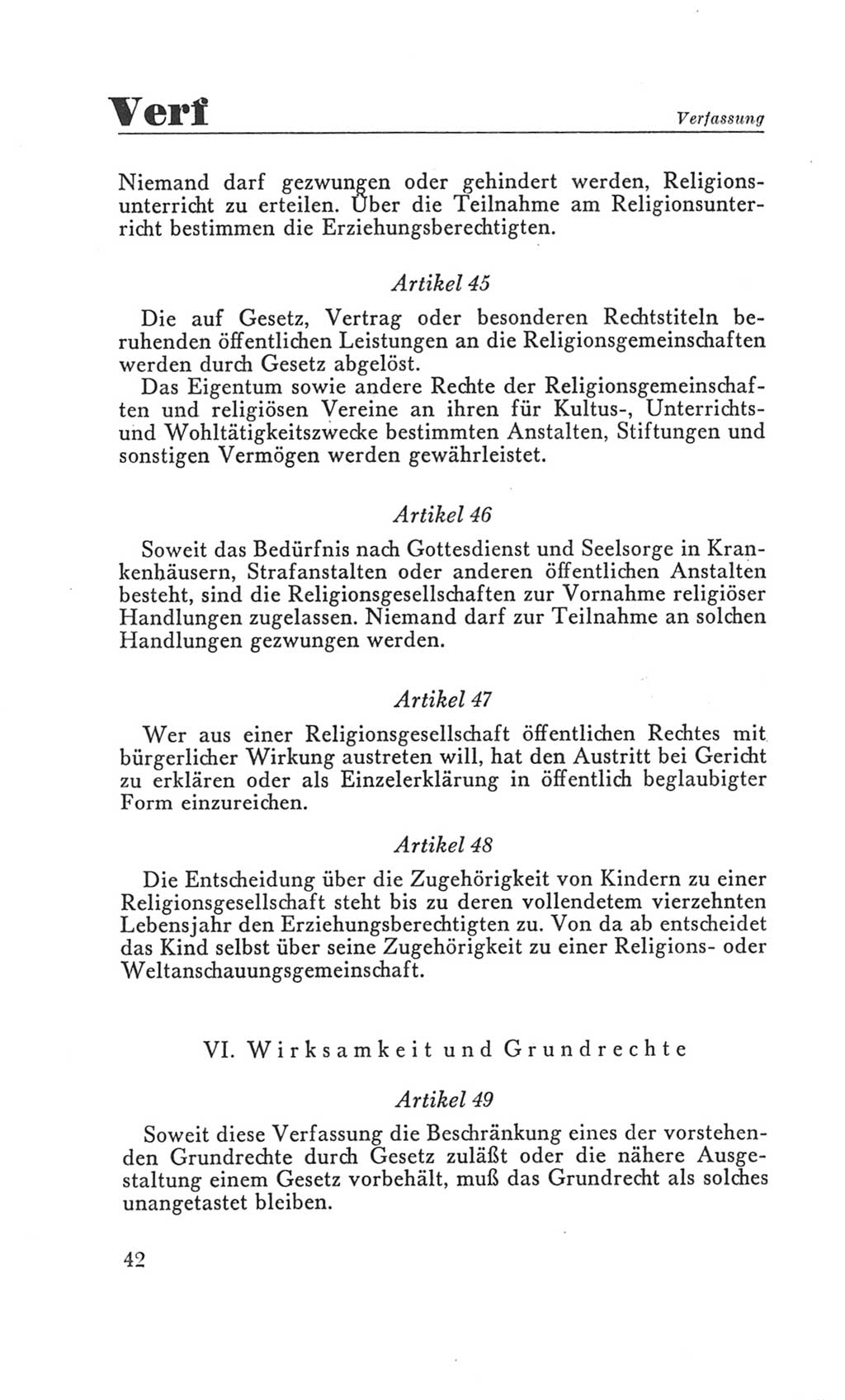 Handbuch der Volkskammer (VK) der Deutschen Demokratischen Republik (DDR), 3. Wahlperiode 1958-1963, Seite 42 (Hdb. VK. DDR 3. WP. 1958-1963, S. 42)