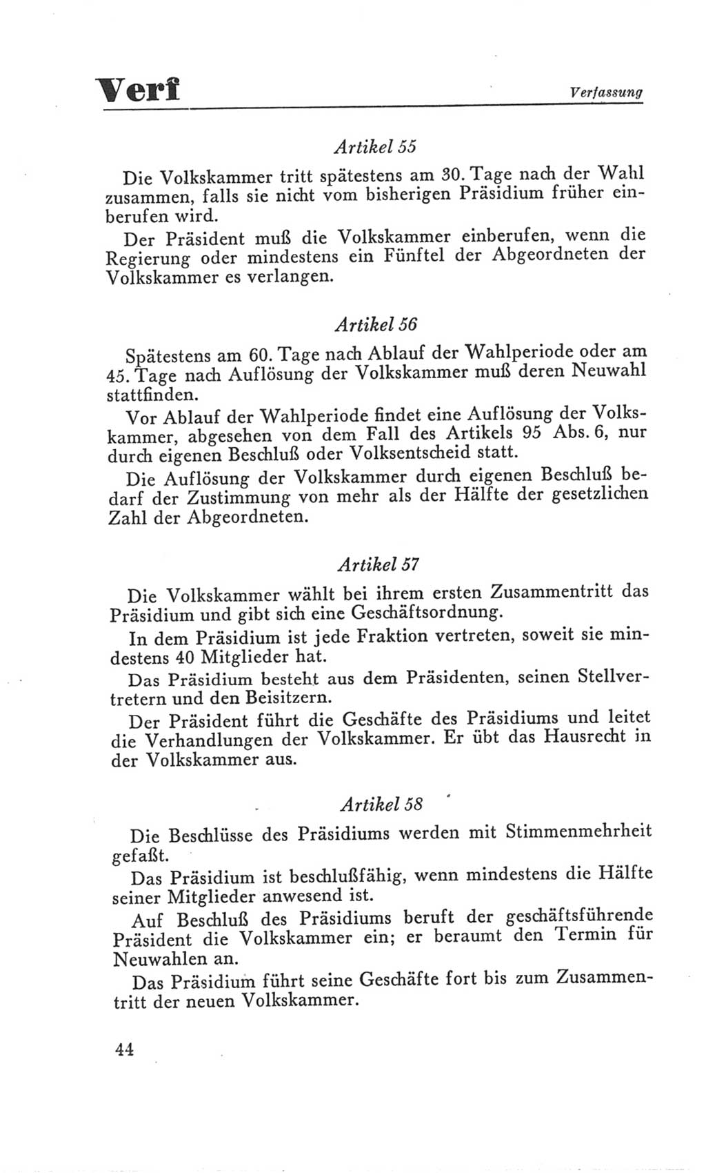 Handbuch der Volkskammer (VK) der Deutschen Demokratischen Republik (DDR), 3. Wahlperiode 1958-1963, Seite 44 (Hdb. VK. DDR 3. WP. 1958-1963, S. 44)