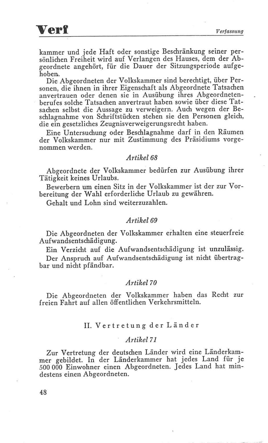 Handbuch der Volkskammer (VK) der Deutschen Demokratischen Republik (DDR), 3. Wahlperiode 1958-1963, Seite 48 (Hdb. VK. DDR 3. WP. 1958-1963, S. 48)