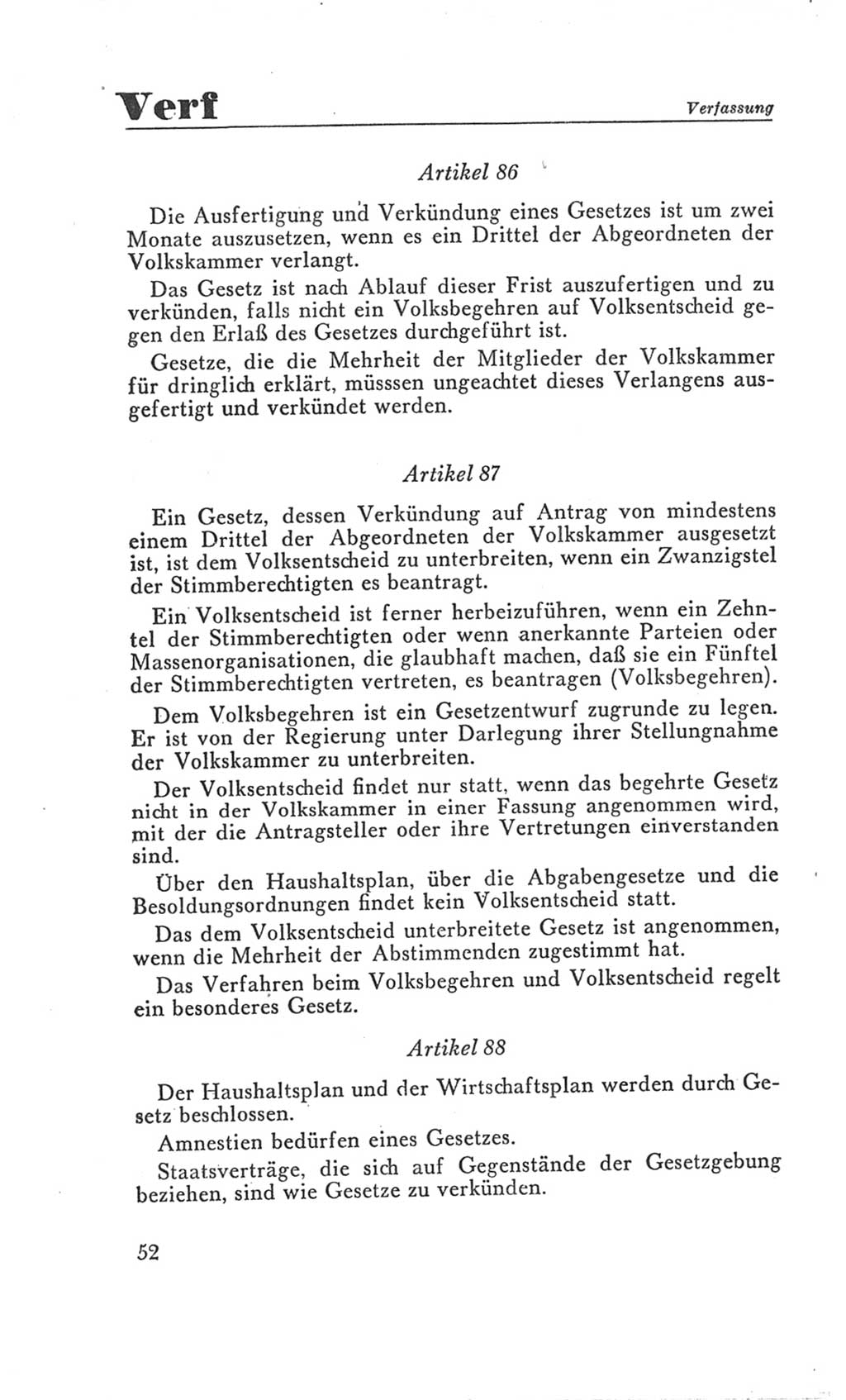 Handbuch der Volkskammer (VK) der Deutschen Demokratischen Republik (DDR), 3. Wahlperiode 1958-1963, Seite 52 (Hdb. VK. DDR 3. WP. 1958-1963, S. 52)