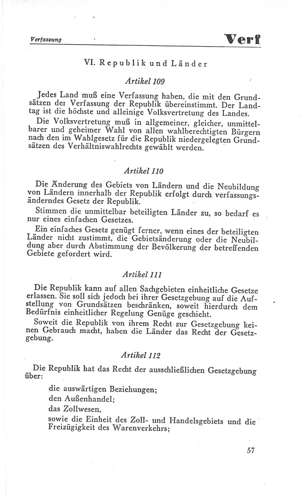 Handbuch der Volkskammer (VK) der Deutschen Demokratischen Republik (DDR), 3. Wahlperiode 1958-1963, Seite 57 (Hdb. VK. DDR 3. WP. 1958-1963, S. 57)