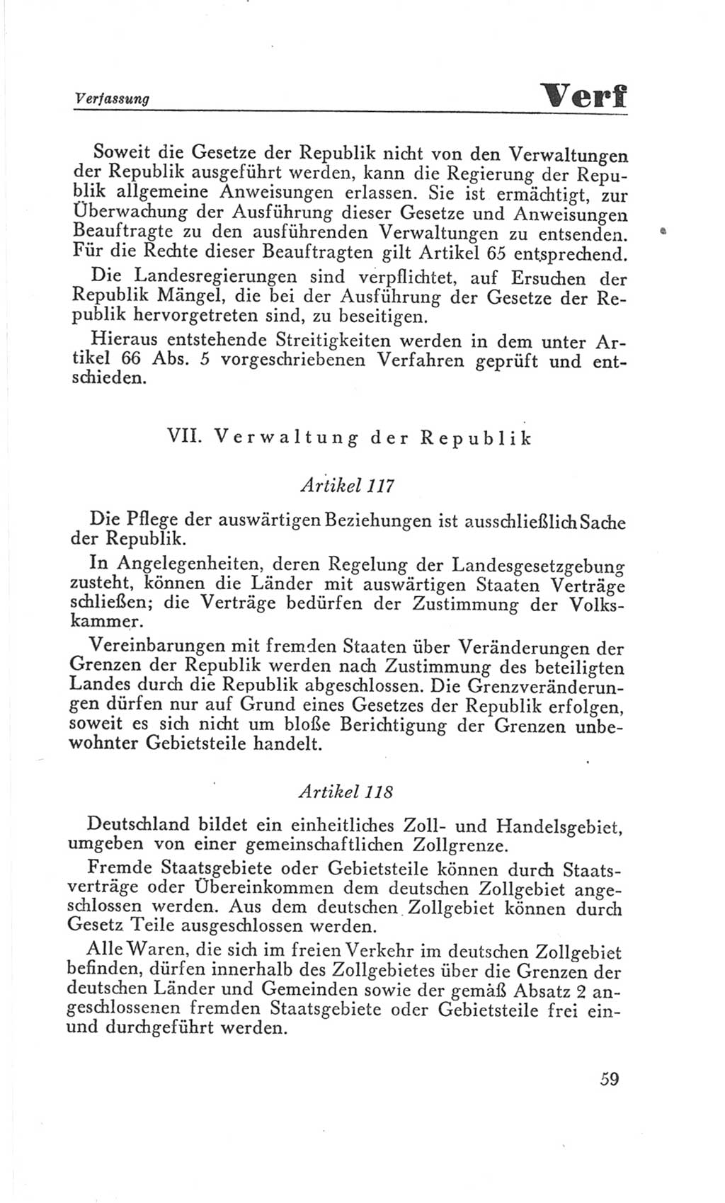 Handbuch der Volkskammer (VK) der Deutschen Demokratischen Republik (DDR), 3. Wahlperiode 1958-1963, Seite 59 (Hdb. VK. DDR 3. WP. 1958-1963, S. 59)