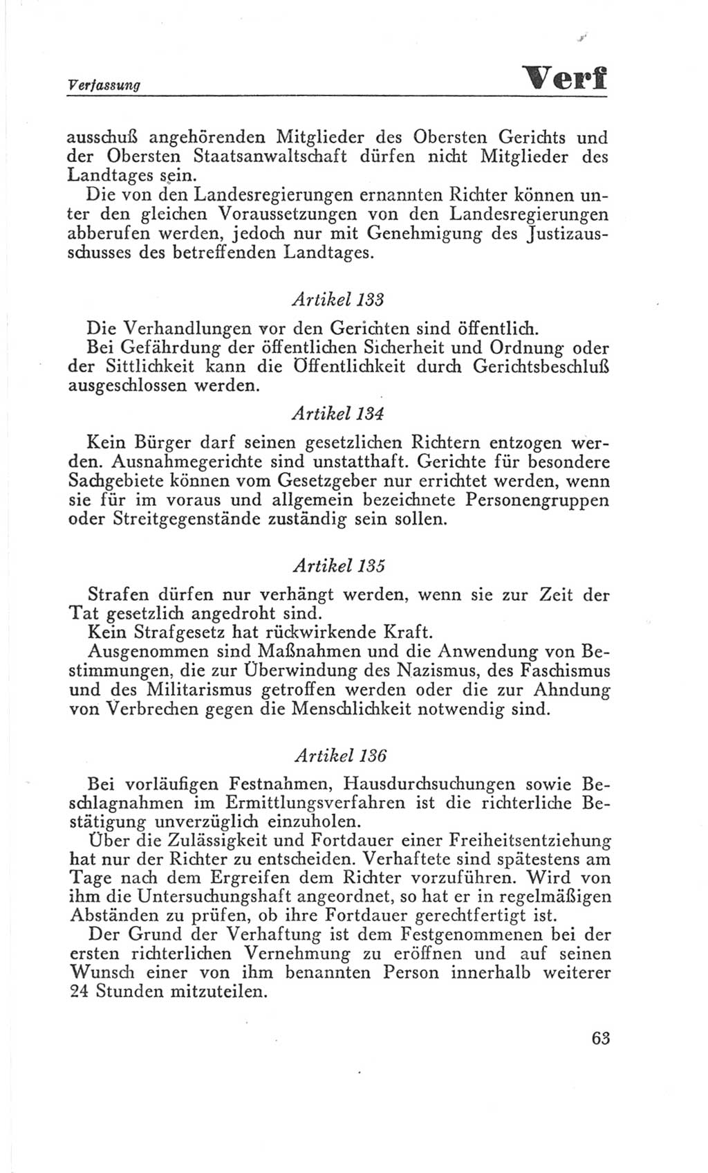 Handbuch der Volkskammer (VK) der Deutschen Demokratischen Republik (DDR), 3. Wahlperiode 1958-1963, Seite 63 (Hdb. VK. DDR 3. WP. 1958-1963, S. 63)
