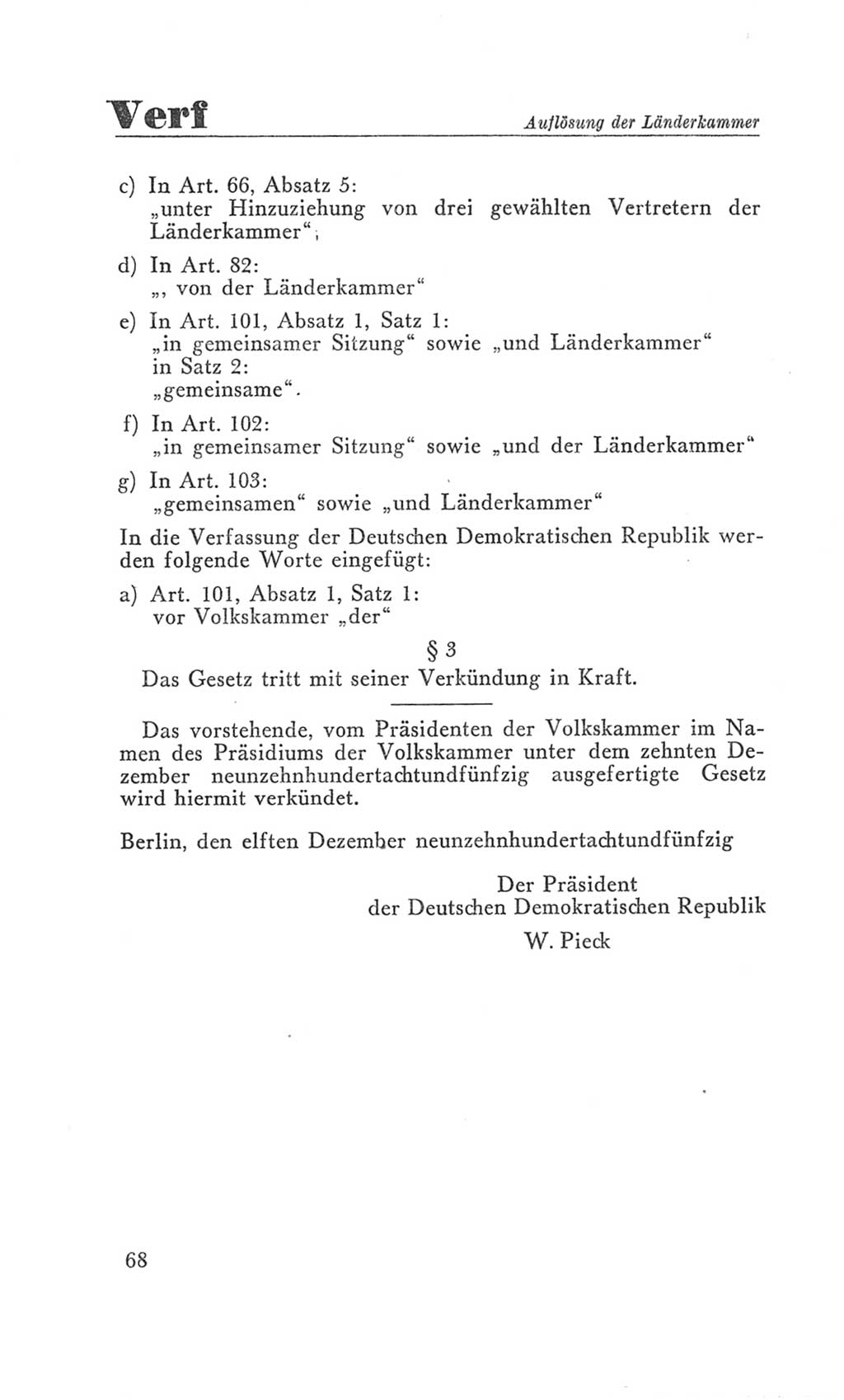 Handbuch der Volkskammer (VK) der Deutschen Demokratischen Republik (DDR), 3. Wahlperiode 1958-1963, Seite 68 (Hdb. VK. DDR 3. WP. 1958-1963, S. 68)