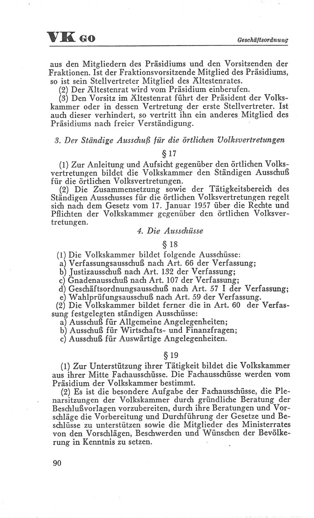 Handbuch der Volkskammer (VK) der Deutschen Demokratischen Republik (DDR), 3. Wahlperiode 1958-1963, Seite 90 (Hdb. VK. DDR 3. WP. 1958-1963, S. 90)