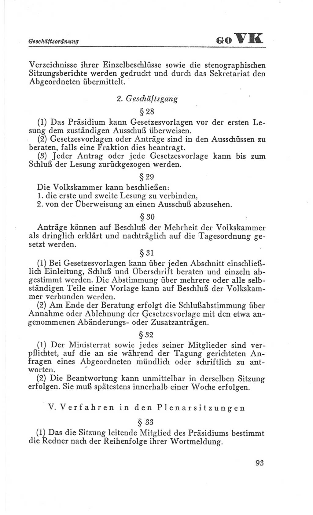 Handbuch der Volkskammer (VK) der Deutschen Demokratischen Republik (DDR), 3. Wahlperiode 1958-1963, Seite 93 (Hdb. VK. DDR 3. WP. 1958-1963, S. 93)
