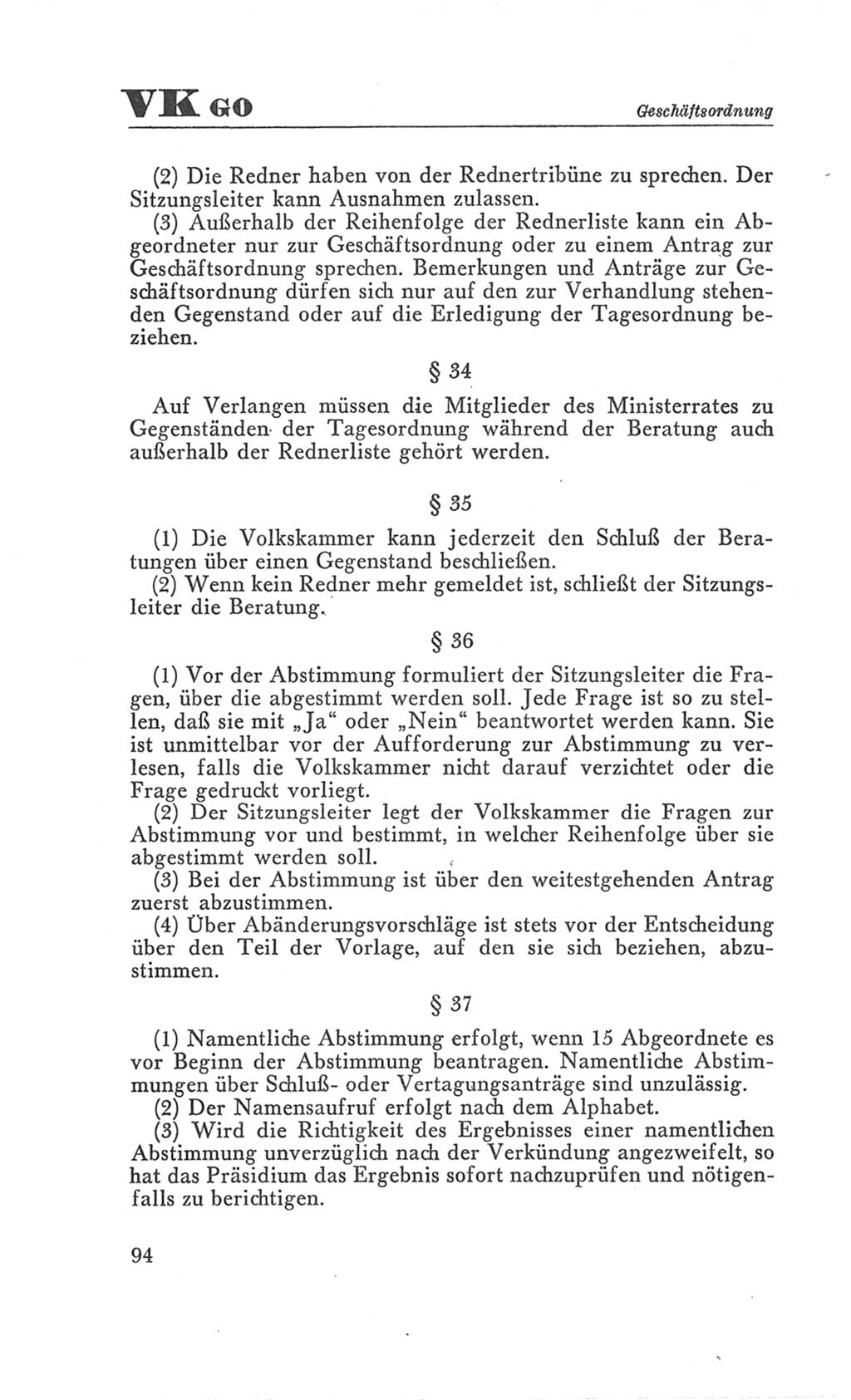 Handbuch der Volkskammer (VK) der Deutschen Demokratischen Republik (DDR), 3. Wahlperiode 1958-1963, Seite 94 (Hdb. VK. DDR 3. WP. 1958-1963, S. 94)