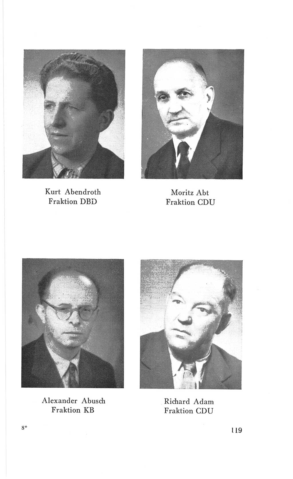 Handbuch der Volkskammer (VK) der Deutschen Demokratischen Republik (DDR), 3. Wahlperiode 1958-1963, Seite 119 (Hdb. VK. DDR 3. WP. 1958-1963, S. 119)