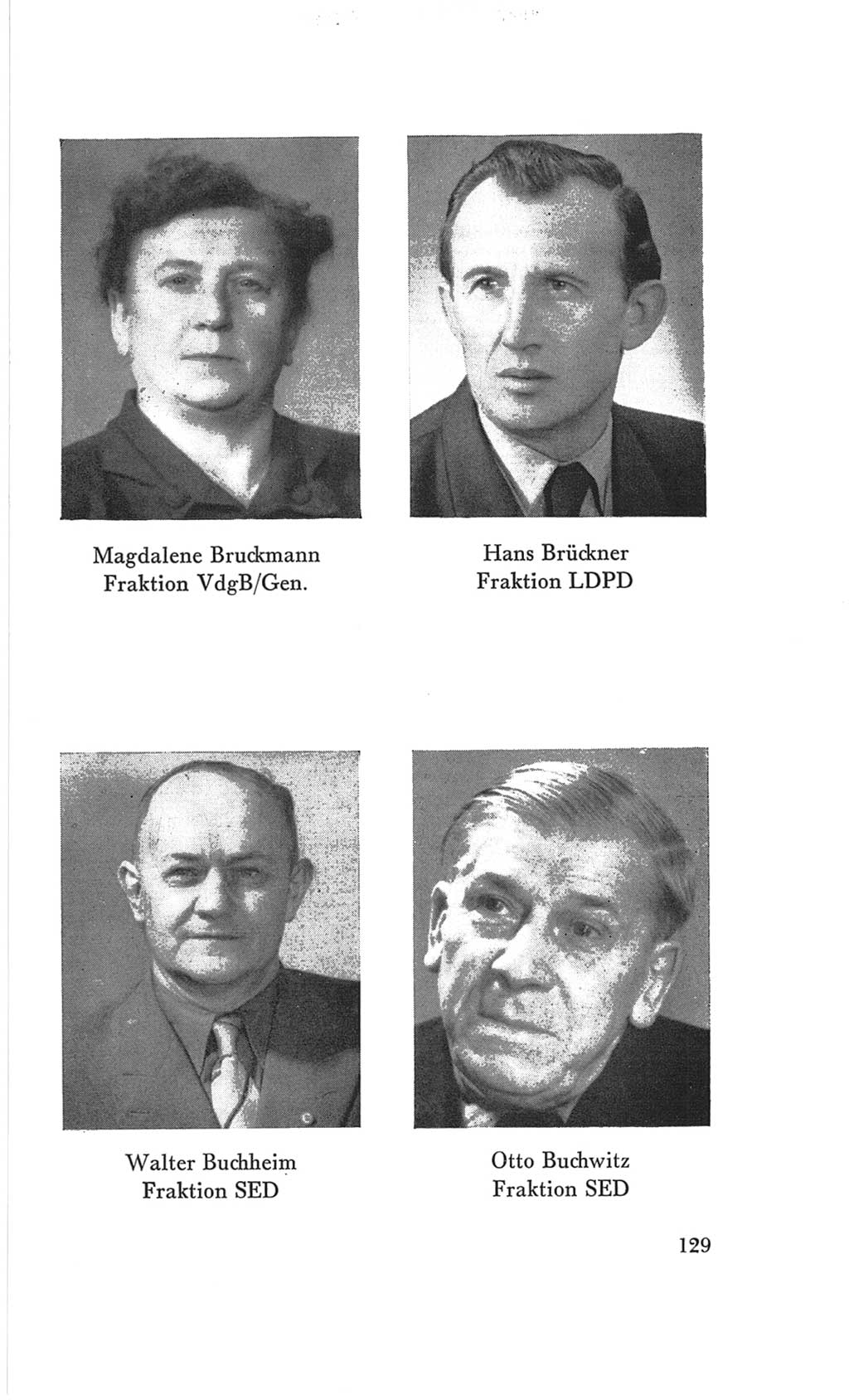Handbuch der Volkskammer (VK) der Deutschen Demokratischen Republik (DDR), 3. Wahlperiode 1958-1963, Seite 129 (Hdb. VK. DDR 3. WP. 1958-1963, S. 129)
