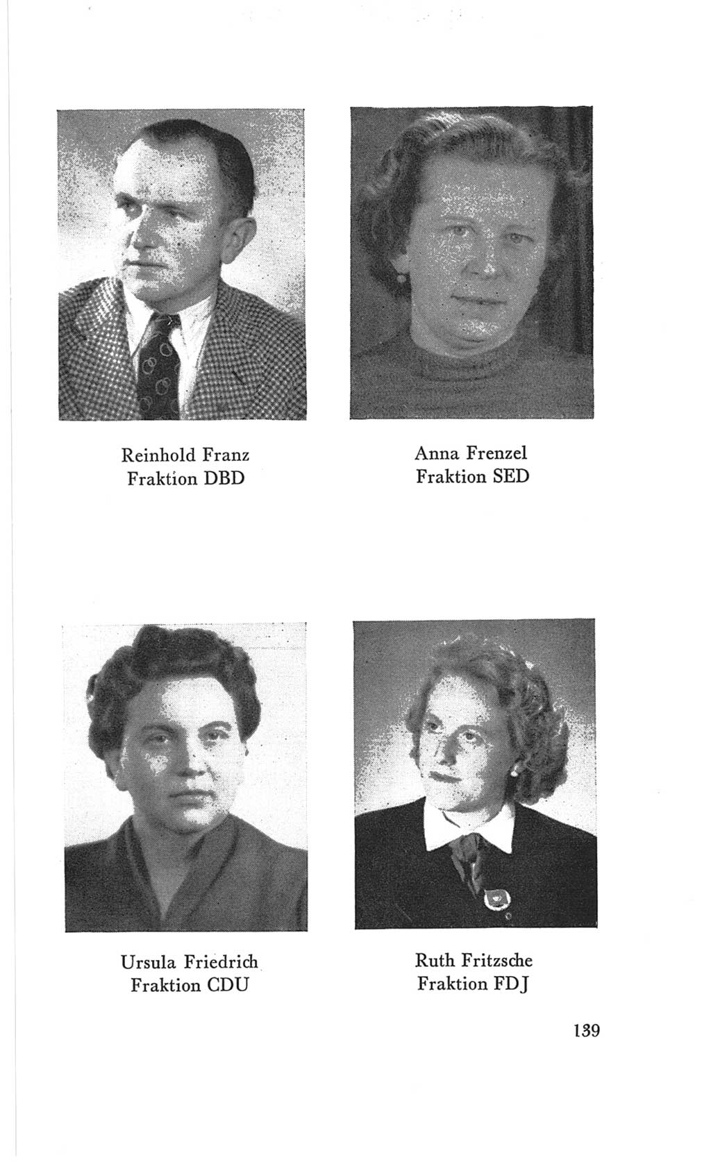 Handbuch der Volkskammer (VK) der Deutschen Demokratischen Republik (DDR), 3. Wahlperiode 1958-1963, Seite 139 (Hdb. VK. DDR 3. WP. 1958-1963, S. 139)