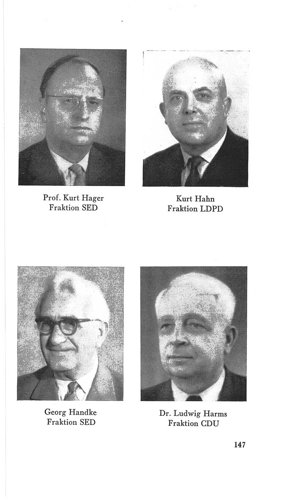 Handbuch der Volkskammer (VK) der Deutschen Demokratischen Republik (DDR), 3. Wahlperiode 1958-1963, Seite 147 (Hdb. VK. DDR 3. WP. 1958-1963, S. 147)