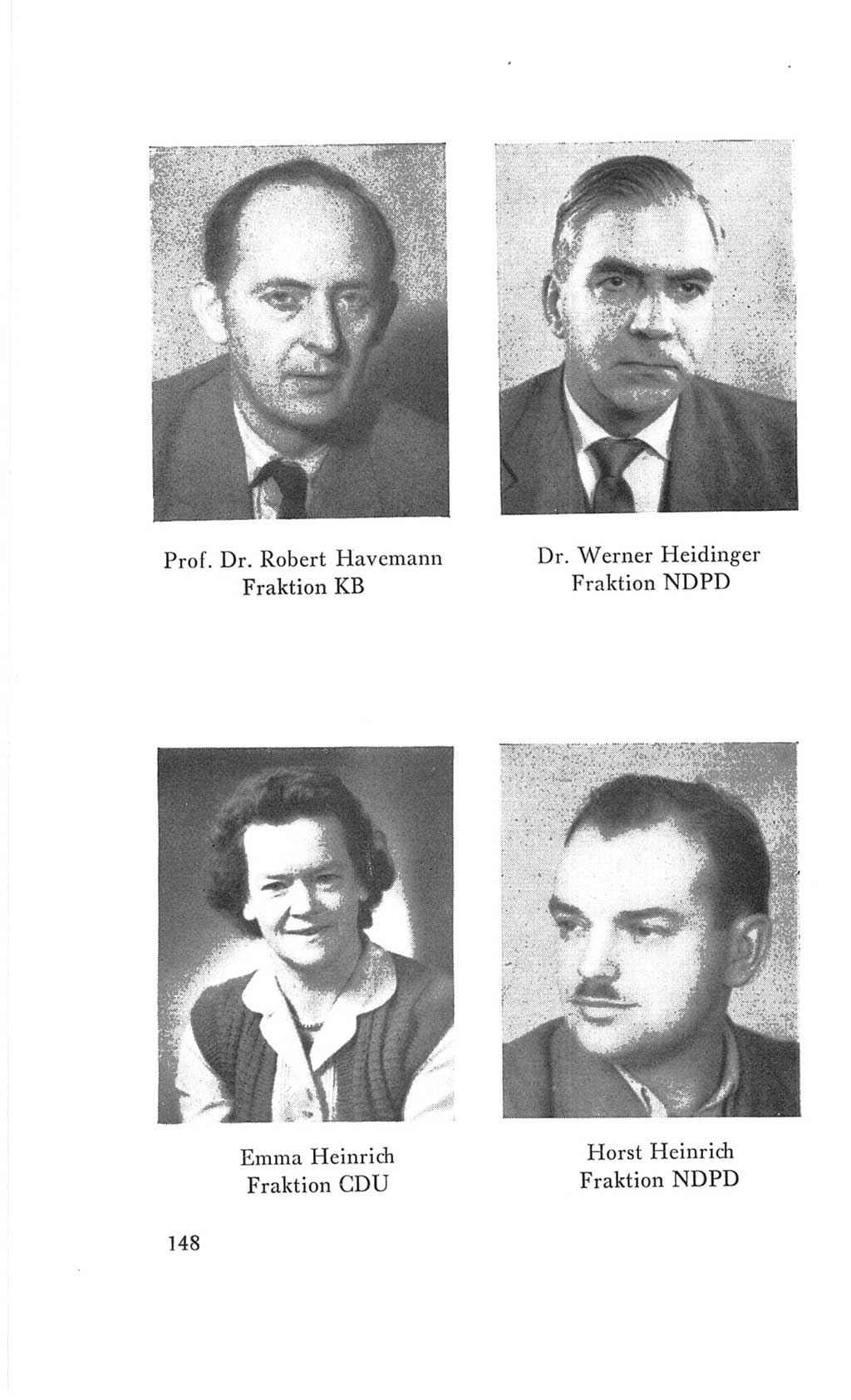 Handbuch der Volkskammer (VK) der Deutschen Demokratischen Republik (DDR), 3. Wahlperiode 1958-1963, Seite 148 (Hdb. VK. DDR 3. WP. 1958-1963, S. 148)