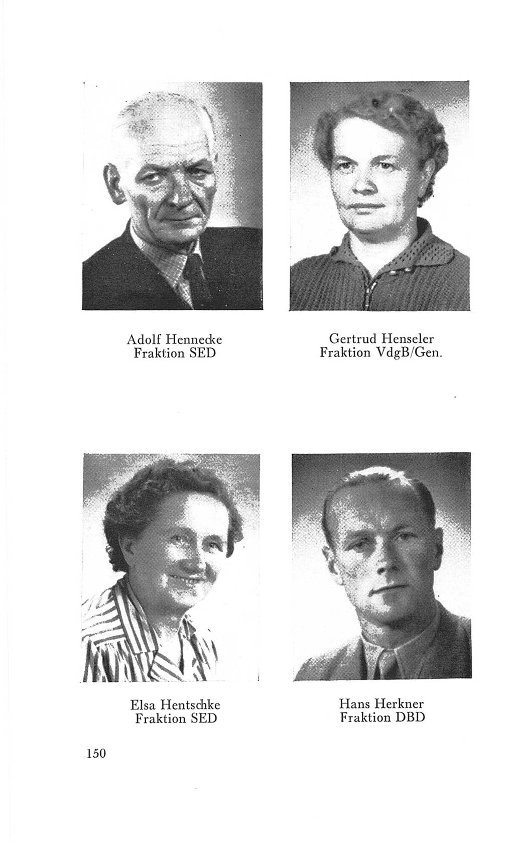 Handbuch der Volkskammer (VK) der Deutschen Demokratischen Republik (DDR), 3. Wahlperiode 1958-1963, Seite 150 (Hdb. VK. DDR 3. WP. 1958-1963, S. 150)