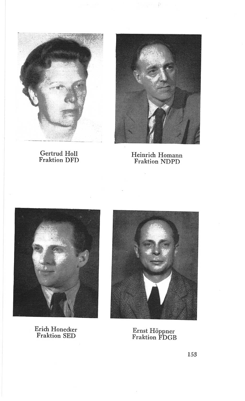 Handbuch der Volkskammer (VK) der Deutschen Demokratischen Republik (DDR), 3. Wahlperiode 1958-1963, Seite 153 (Hdb. VK. DDR 3. WP. 1958-1963, S. 153)